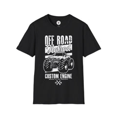 "OFF ROAD HOTROD CUSTOM ENGINE ORIGINAL OIL AND SPARE PARTS US UK" Unisex Soft style T-Shirt