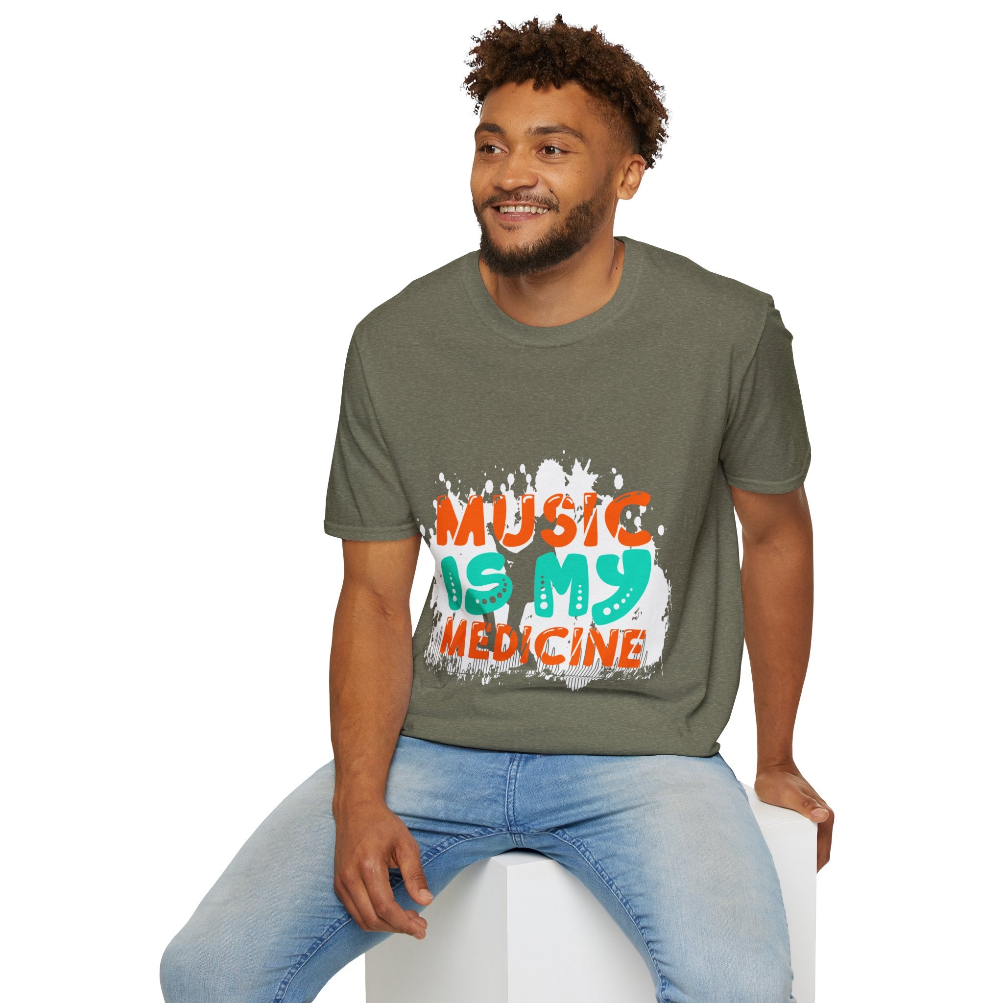 "Music In My Medicine" Unisex Soft style T-Shirt