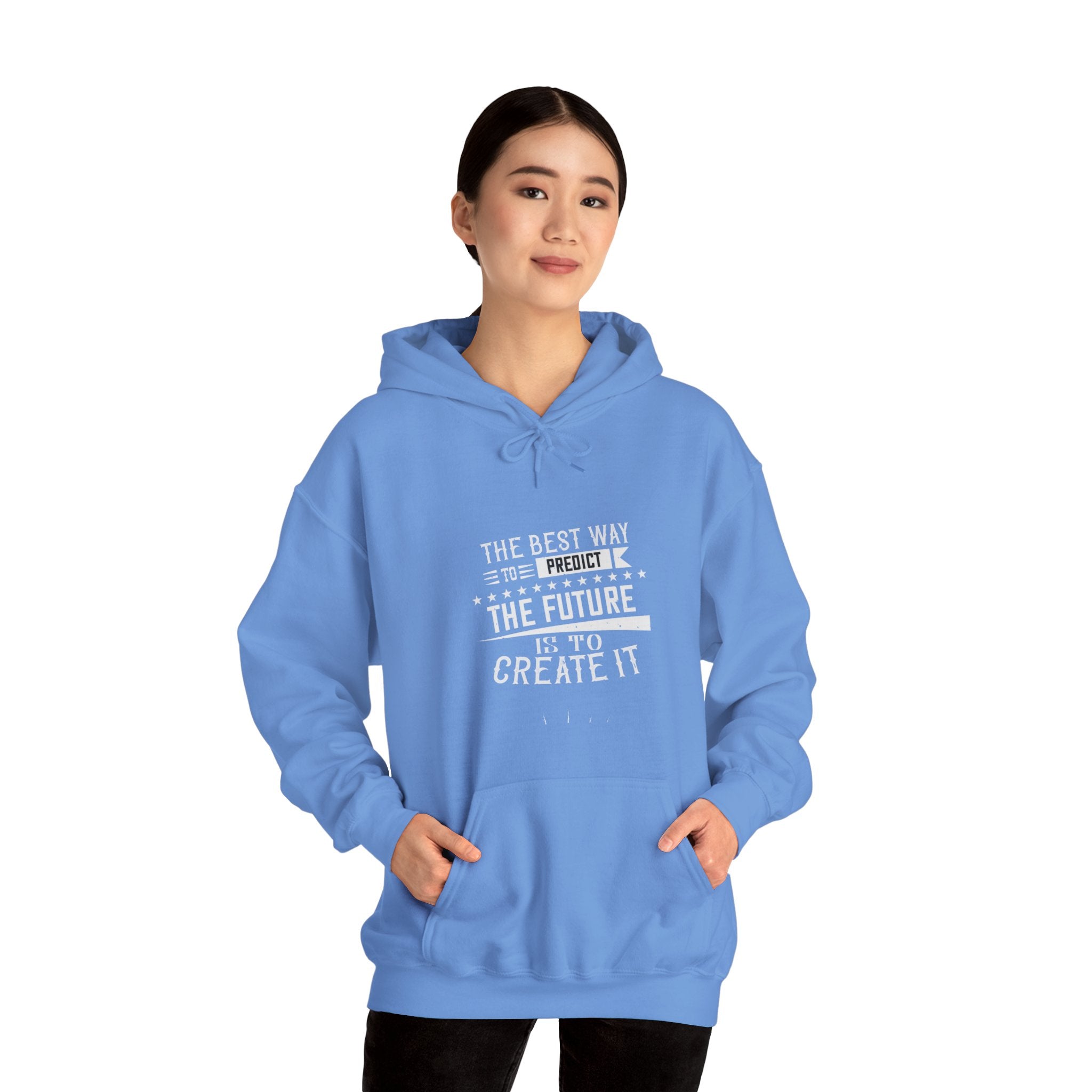 "The best way to predict the future is to create it" Unisex Heavy Blend™ Hooded Sweatshirt