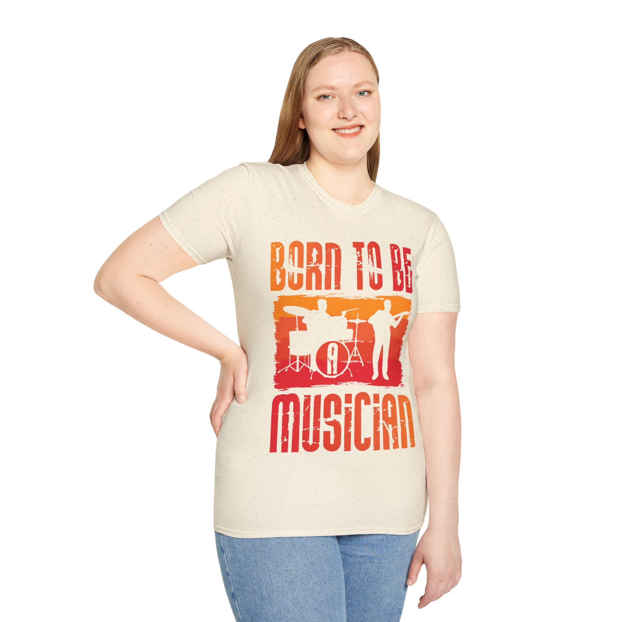 "Born To Be Musician" Unisex Soft style T-Shirt