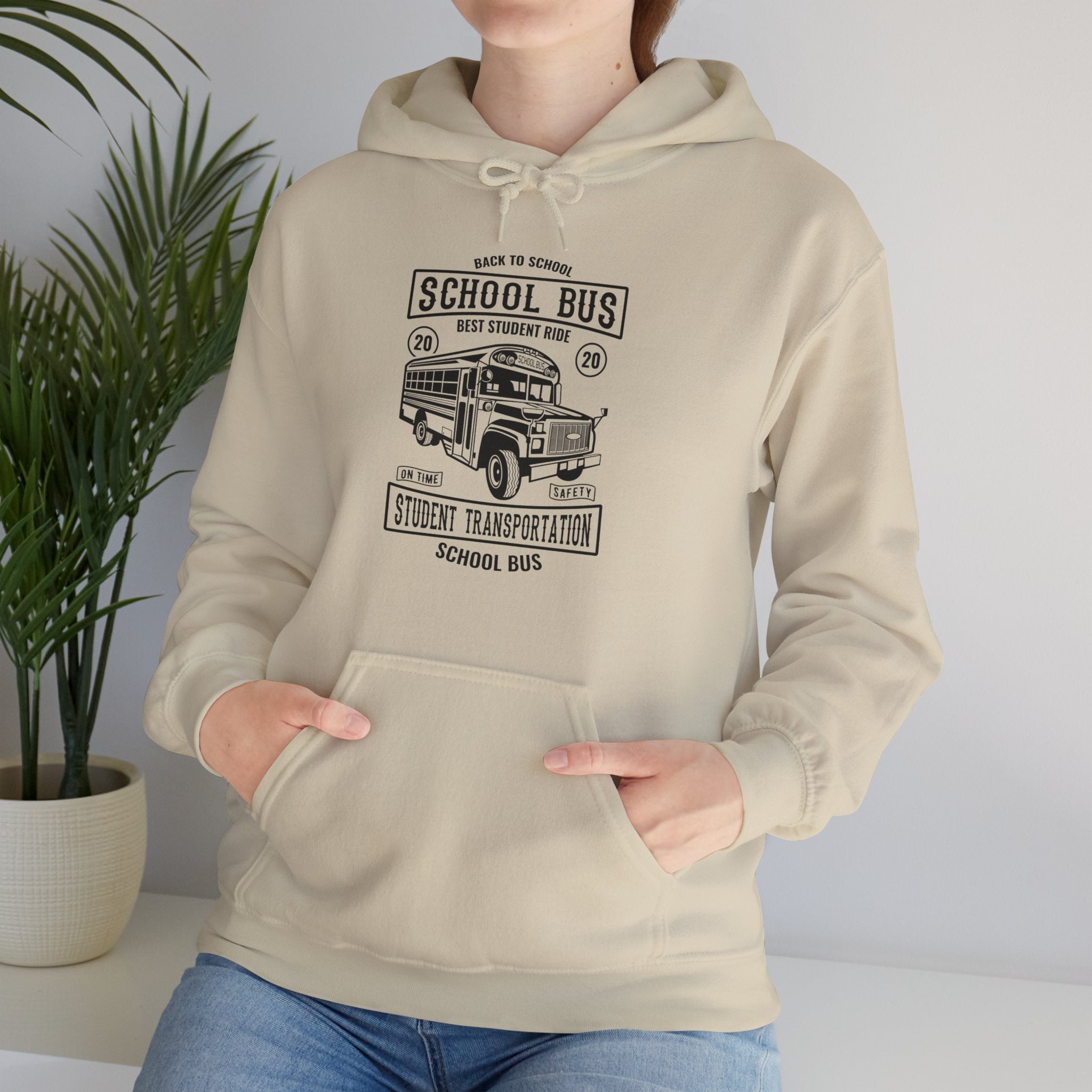 "SCHOOL BUS STUDENT TRANSPORTATION" Unisex Heavy Blend™ Hooded Sweatshirt