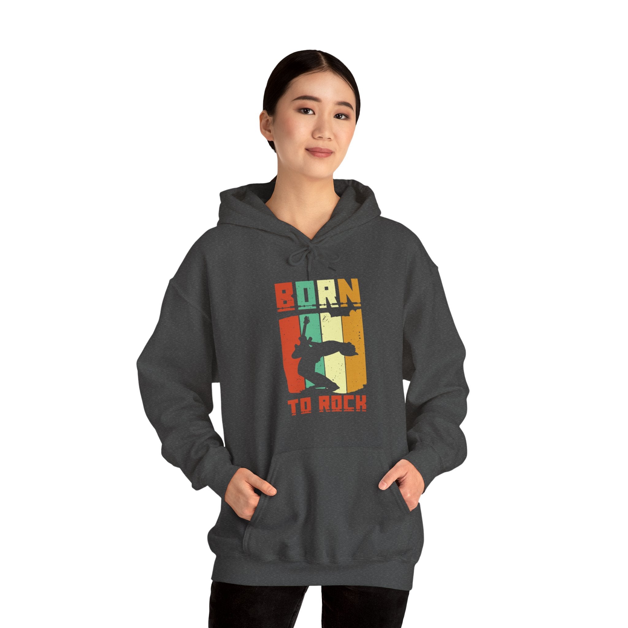 "Born To Rock"  Unisex Heavy Blend™ Hooded Sweatshirt