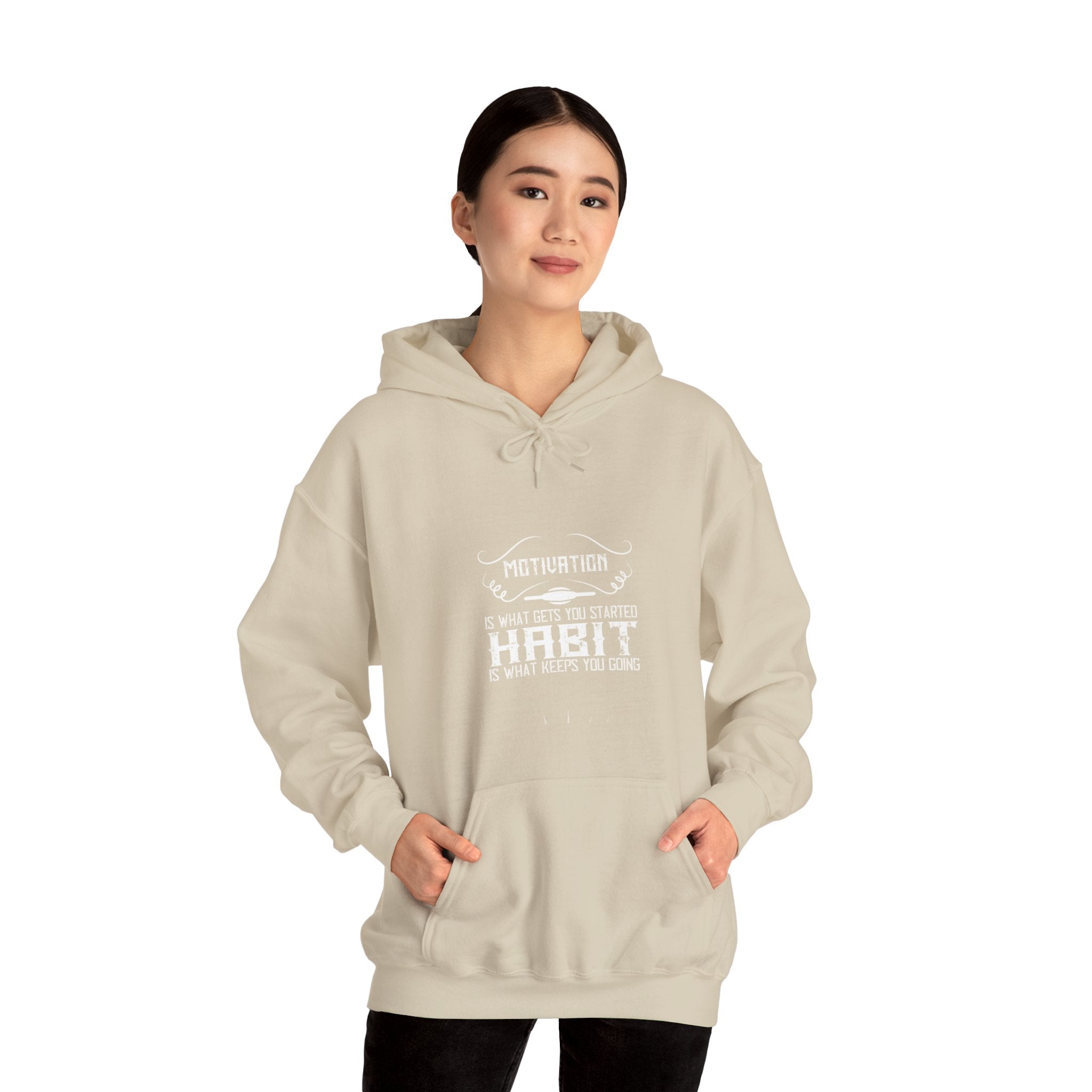 "Habit Is What Keeps You Going" Unisex Heavy Blend™ Hooded Sweatshirt