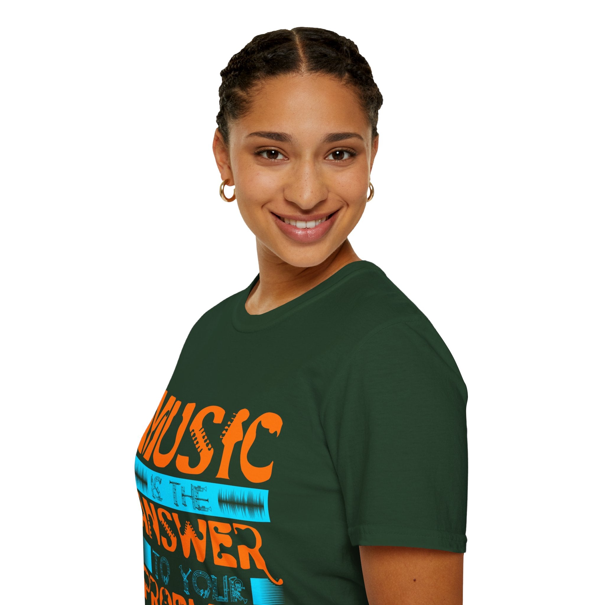 "Music Is The Answer To Your Problems"  Unisex Soft style T-Shirt