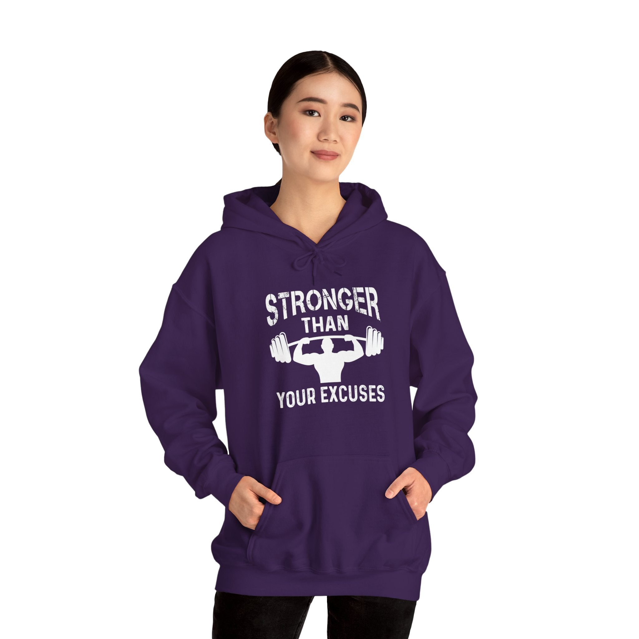 "Stronger Than Your Excuses" Unisex Heavy Blend™ Hooded Sweatshirt