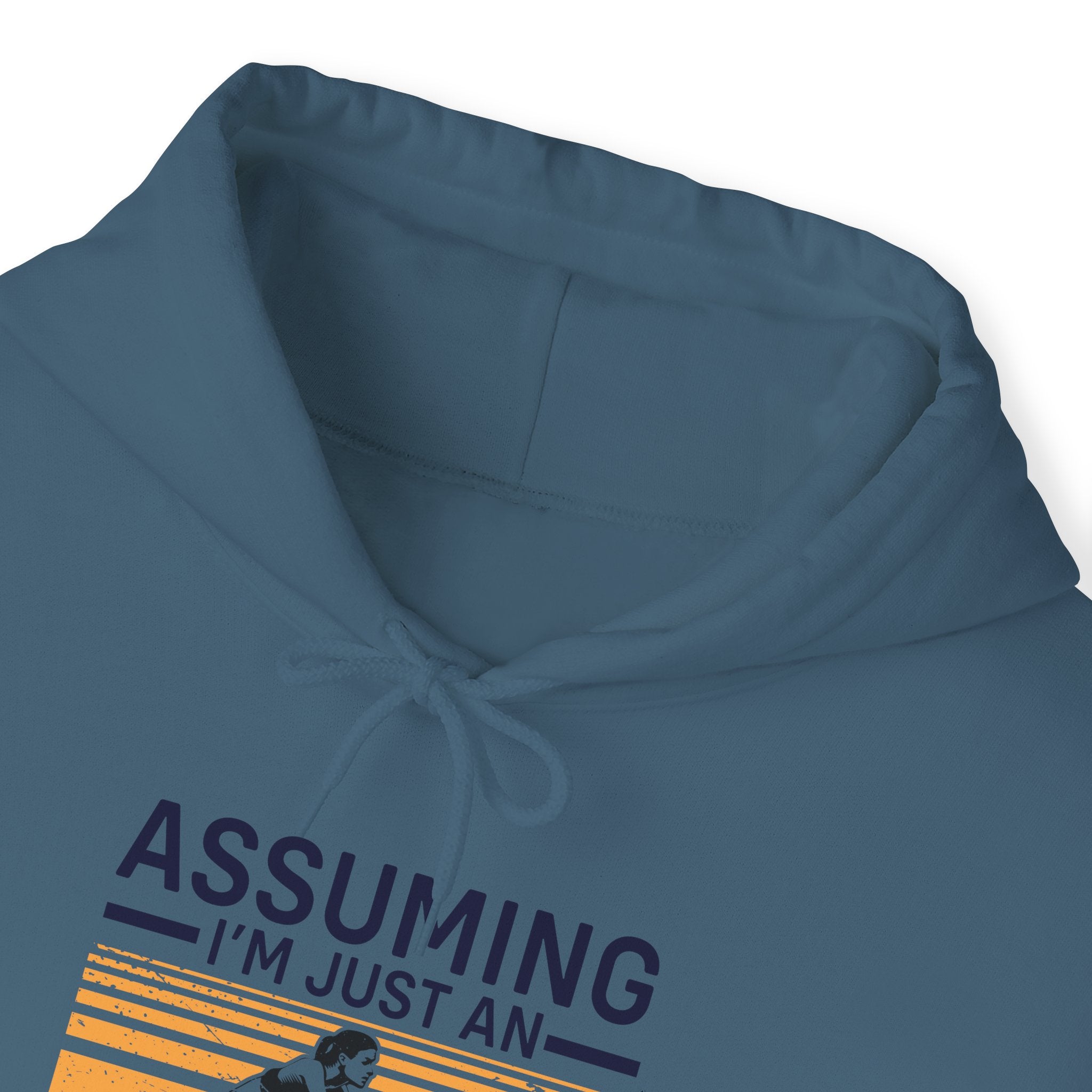 "Assuming I M Just An Old Lady Was Your First Mistake"  Unisex Heavy Blend™ Hooded Sweatshirt