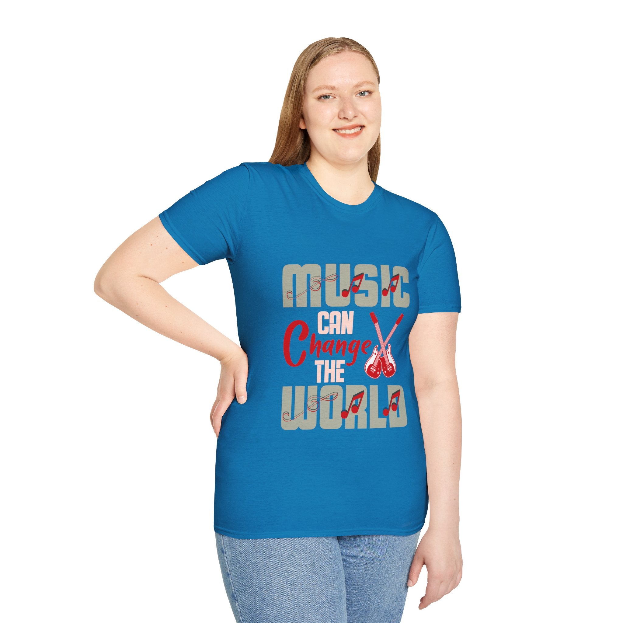 "Music Can Change The World" Unisex Soft style T-Shirt