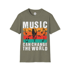 "Music Can Change The World" Unisex Soft style T-Shirt