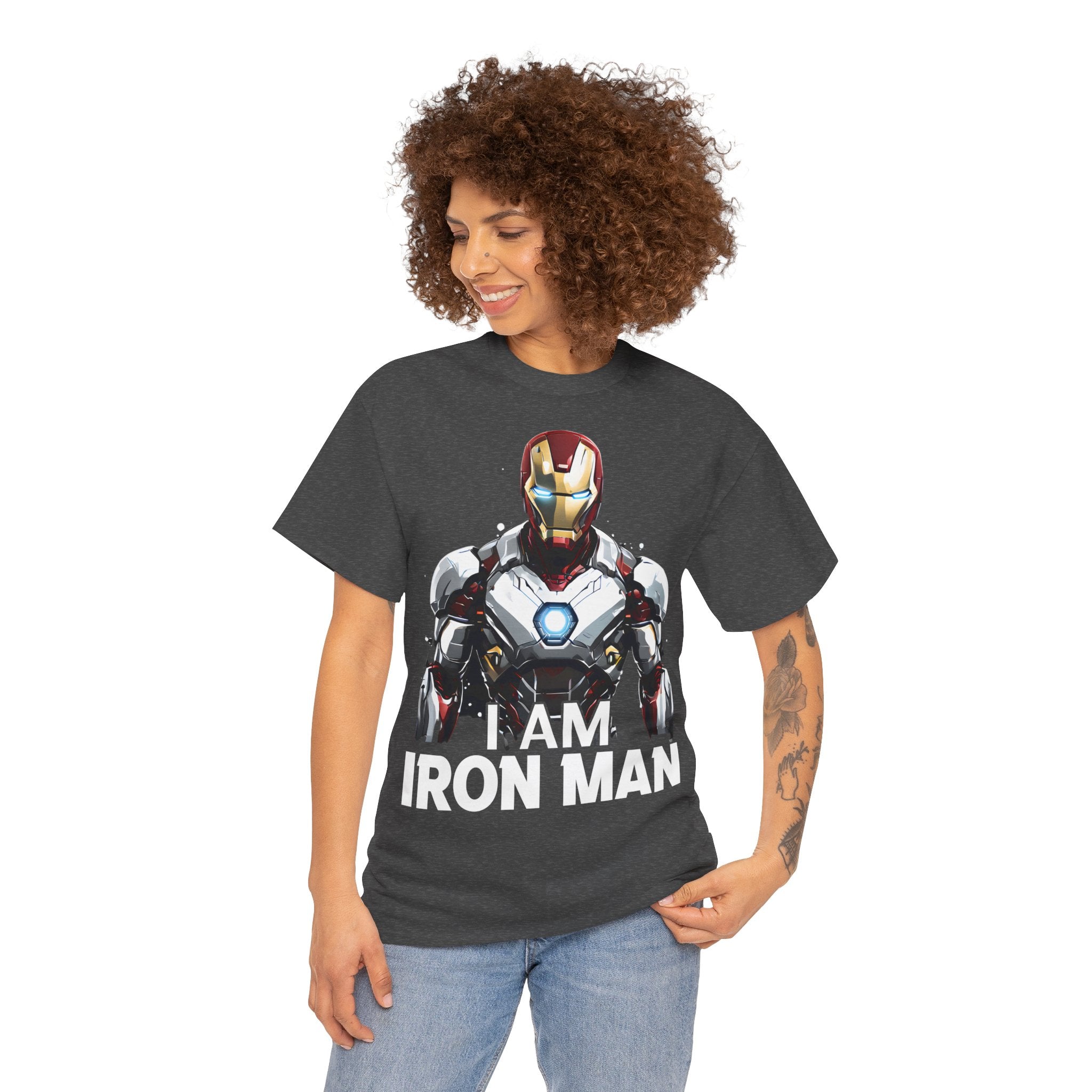 "I AM IRON MAN" Unisex Heavy Cotton Tee