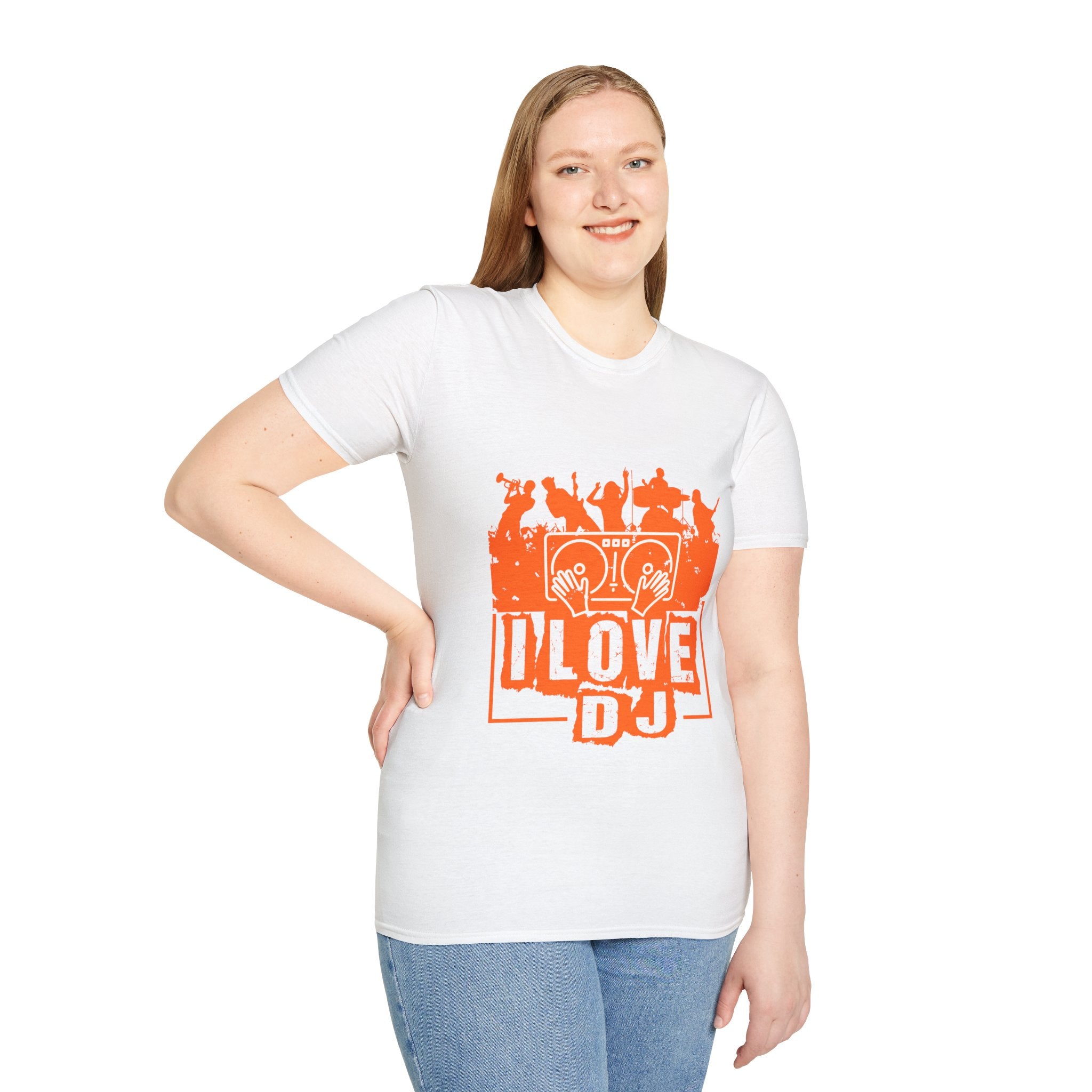 "I Love DJ" Unisex Soft style T-Shirt