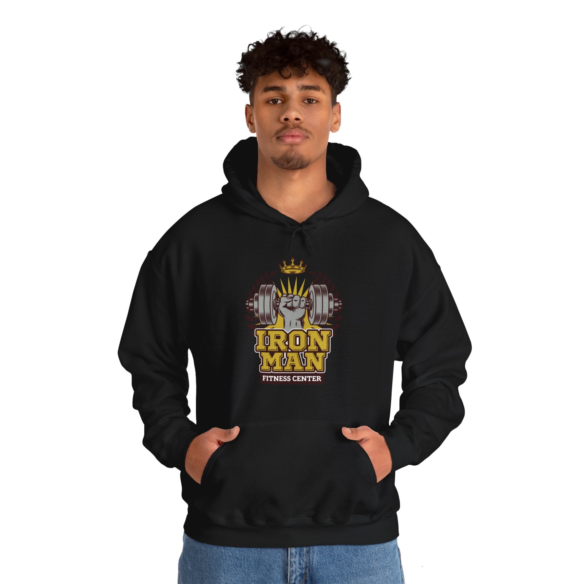 "IronMan Fitness Centre" Unisex Heavy Blend™ Hooded Sweatshirt