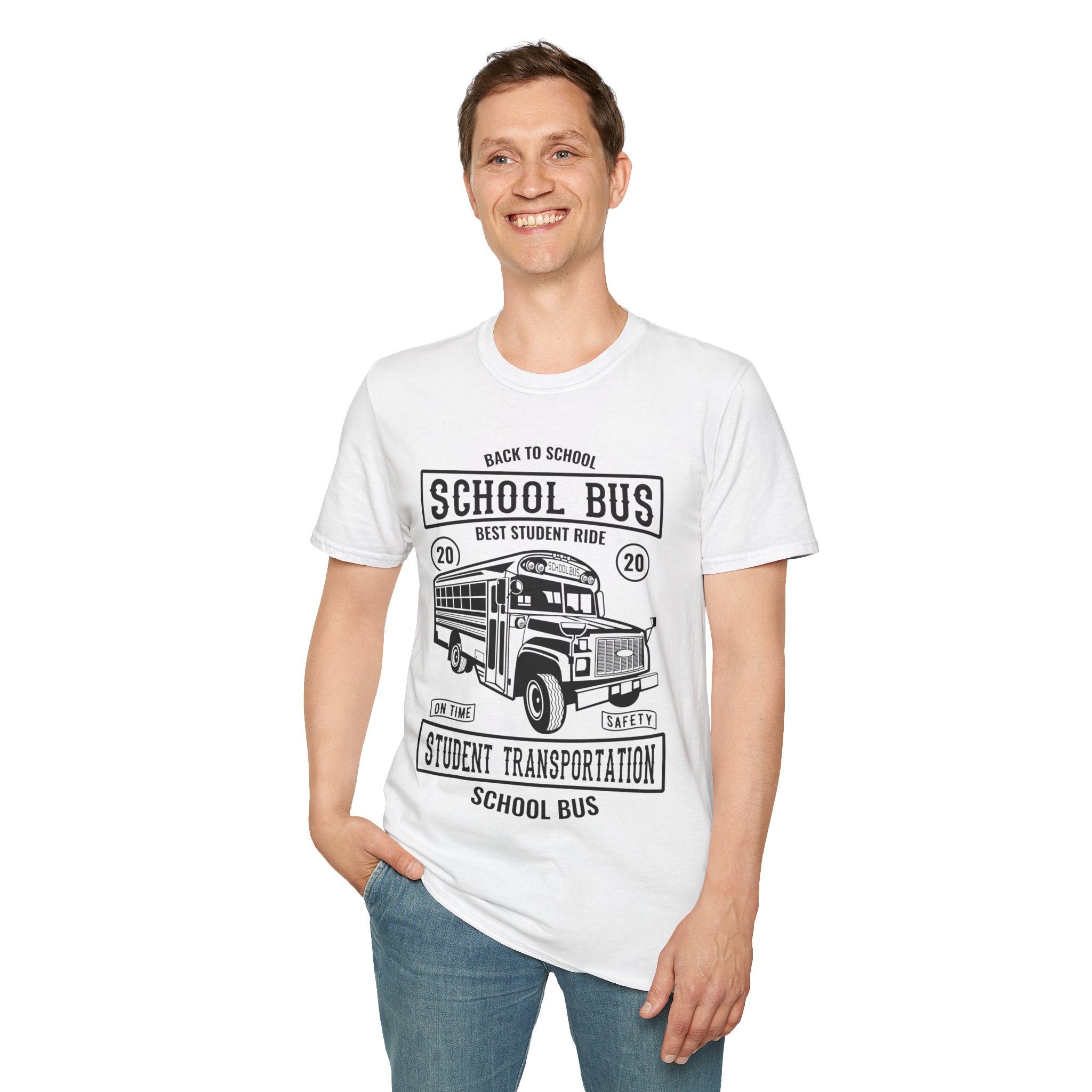 "SCHOOL BUS STUDENT TRANSPORTATION" Unisex Soft style T-Shirt