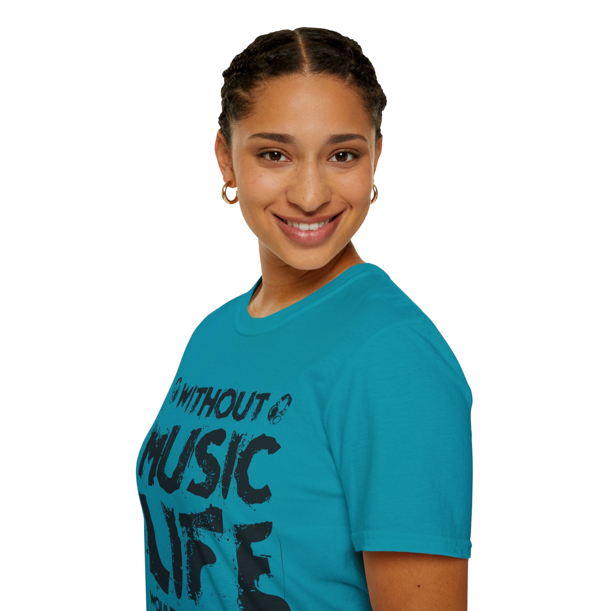 "Without Music Life Would be a Mistake" Unisex Soft style T-Shirt