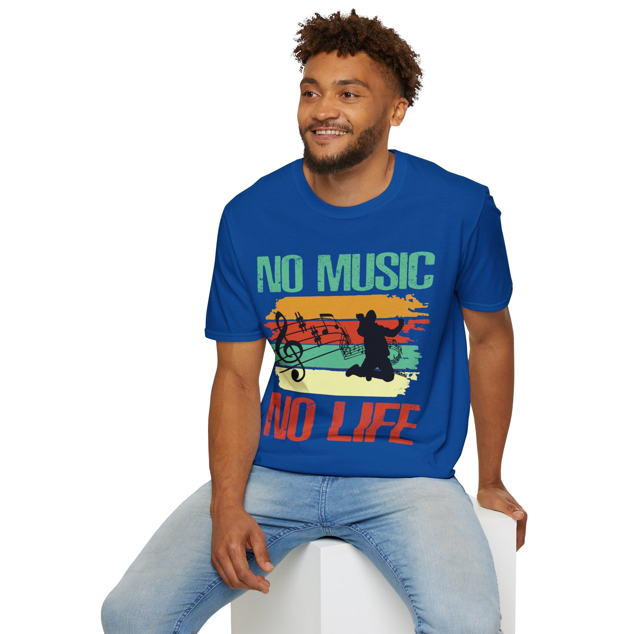 "No Music No Life" Unisex Soft style T-Shirt