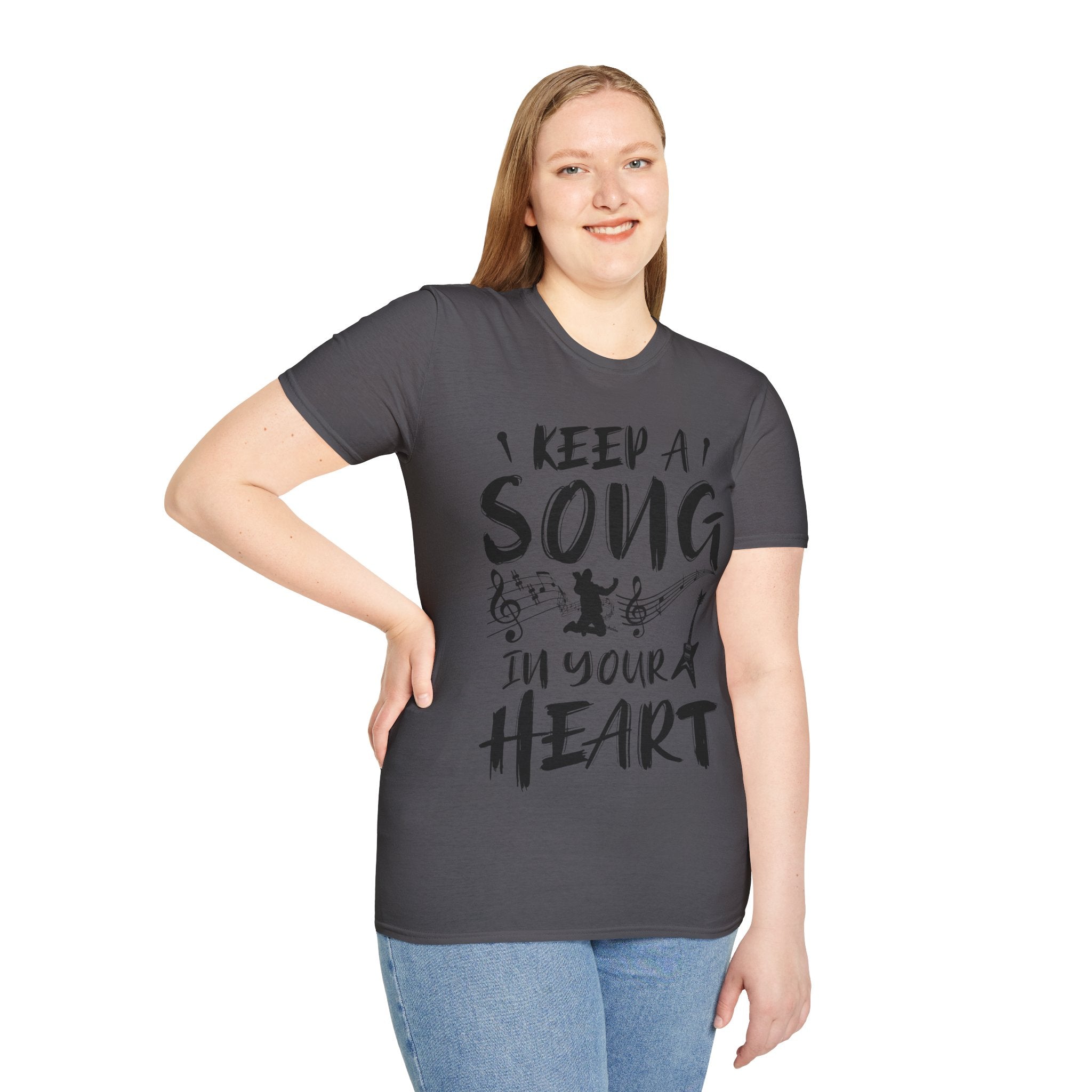 "Keep A Song In Your Heart" Unisex Soft style T-Shirt