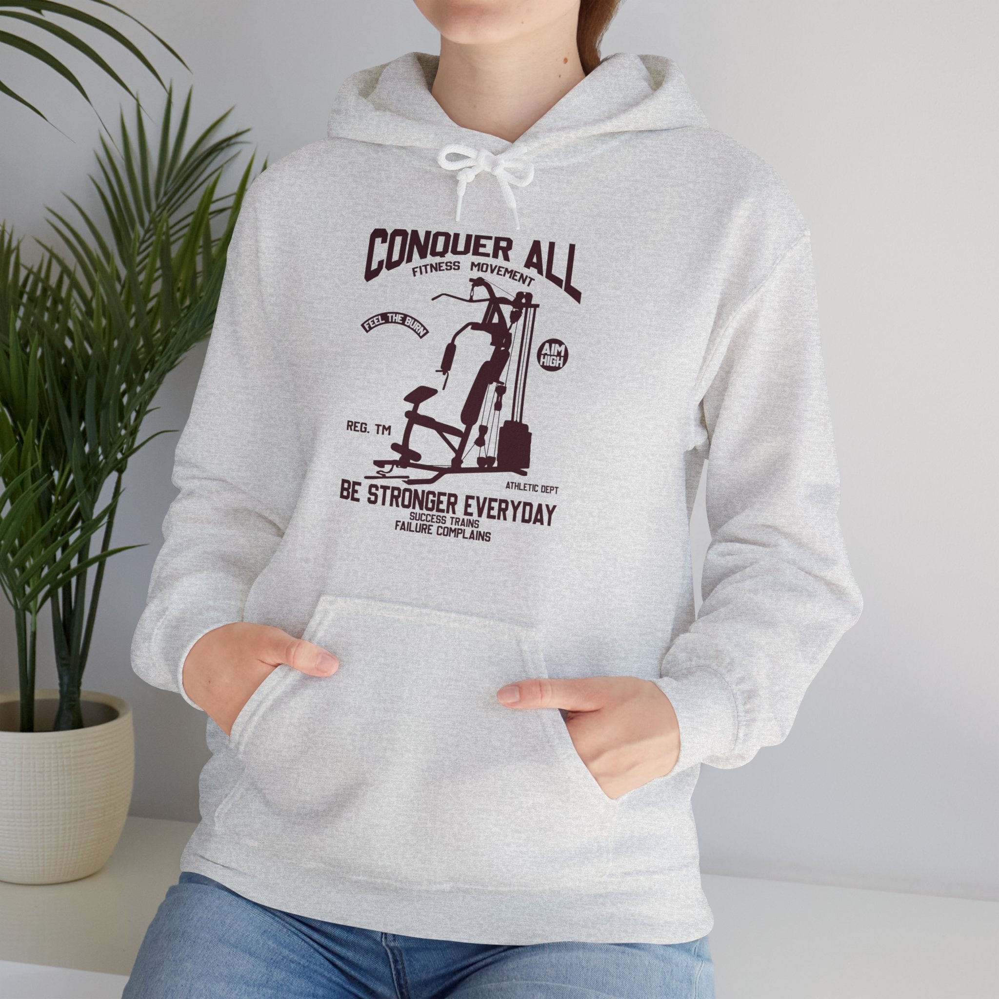 "Conquer All Be Stronger Everyday" Unisex Heavy Blend™ Hooded Sweatshirt