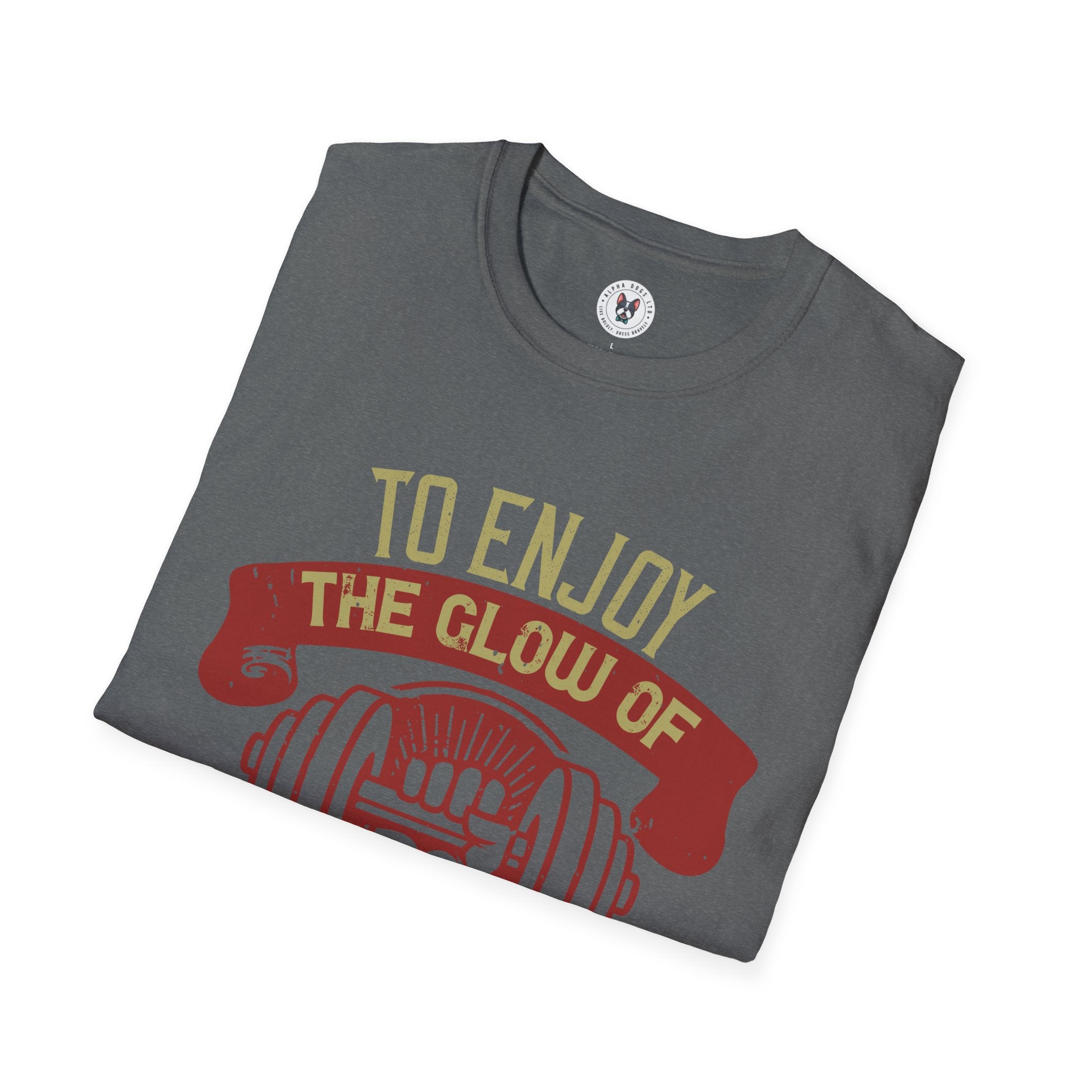 "To enjoy the glow of good health, you must exercise" Unisex Soft style T-Shirt