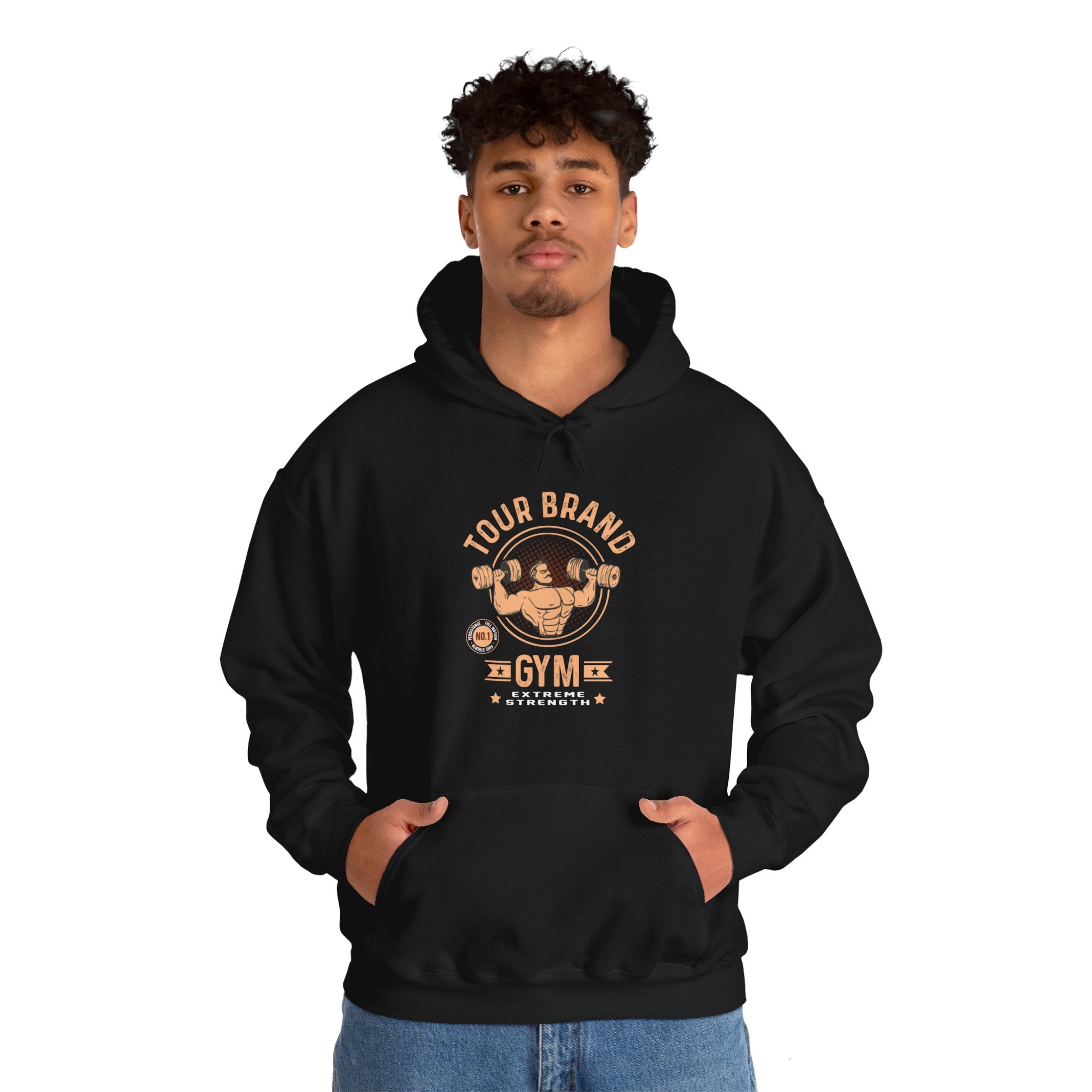 "Tour Brand Gym Extreme Strength" Unisex Heavy Blend™ Hooded Sweatshirt