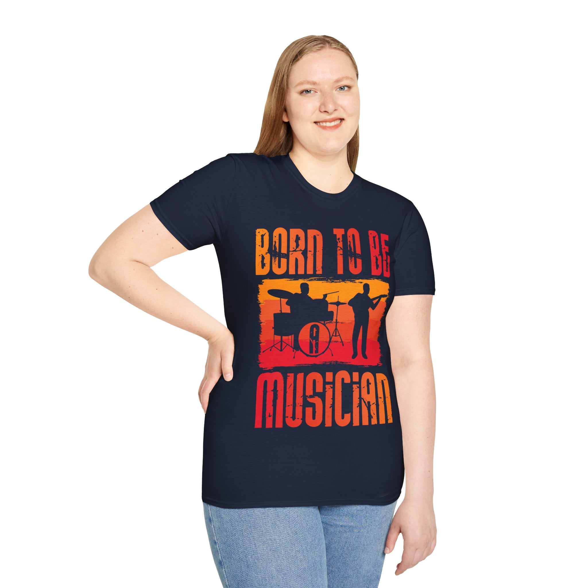 "Born To Be Musician" Unisex Soft style T-Shirt