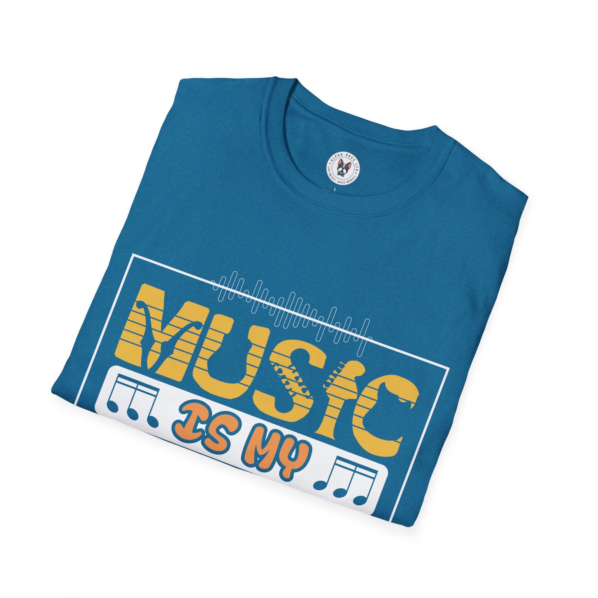 "Music In My Only Friend"  Unisex Soft style T-Shirt