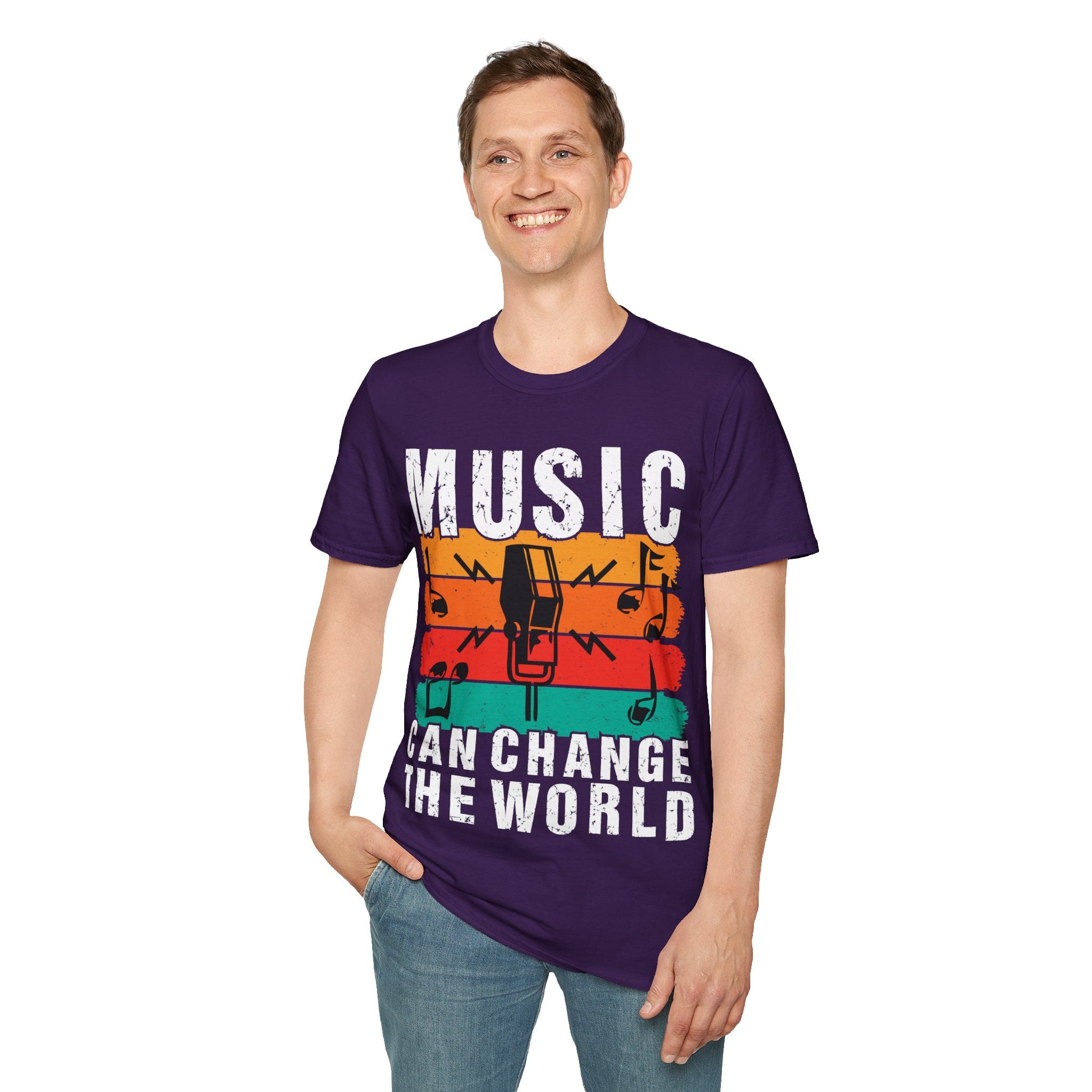 "Music Can Change The World" Unisex Soft style T-Shirt