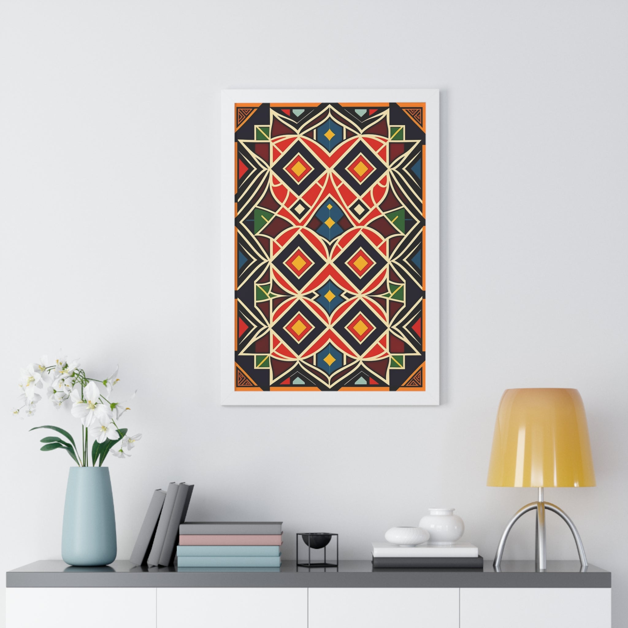 "BOHO" Framed Vertical Poster