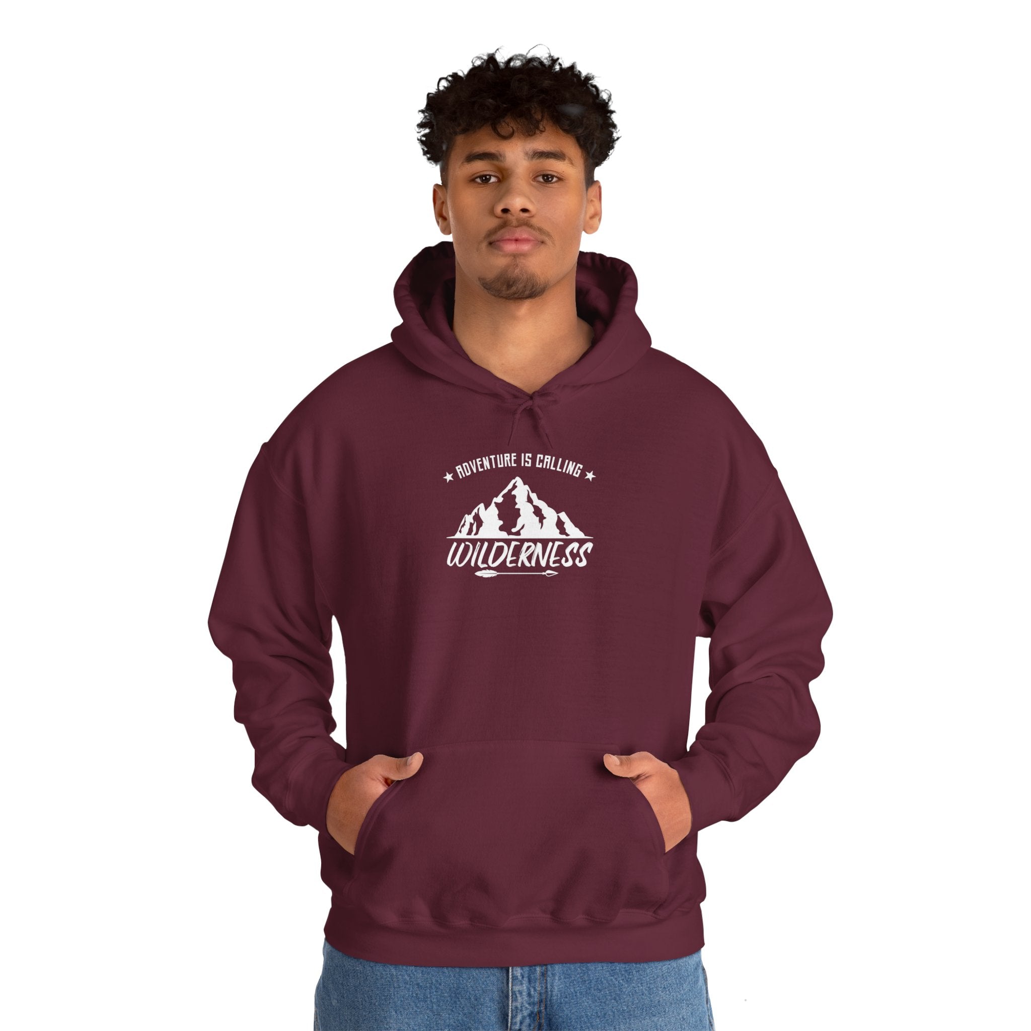 "Adventure Is Calling" Unisex Heavy Blend™ Hooded Sweatshirt