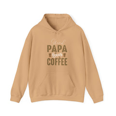 "GRAND PAPA LOVES COFFEE" Unisex Heavy Blend™ Hooded Sweatshirt