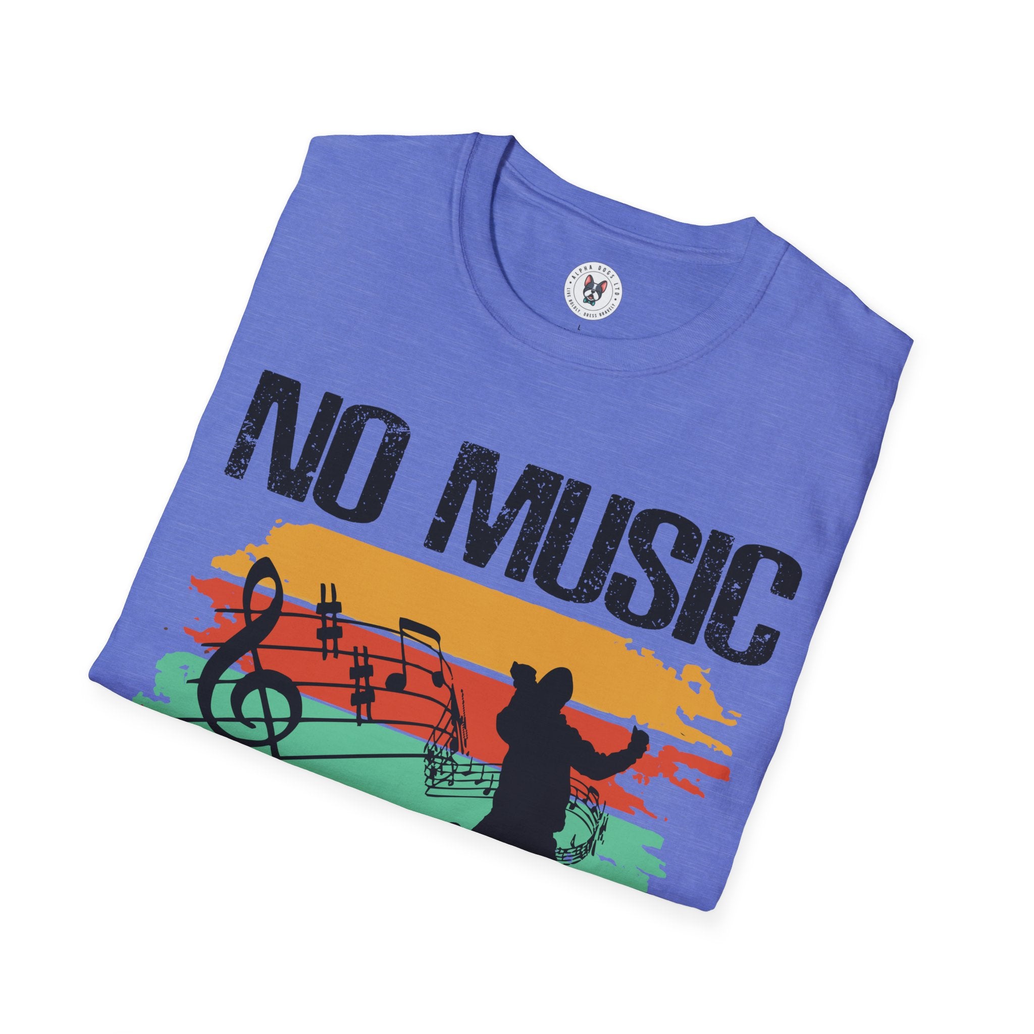 "No Music No Life"  Unisex Soft style T-Shirt