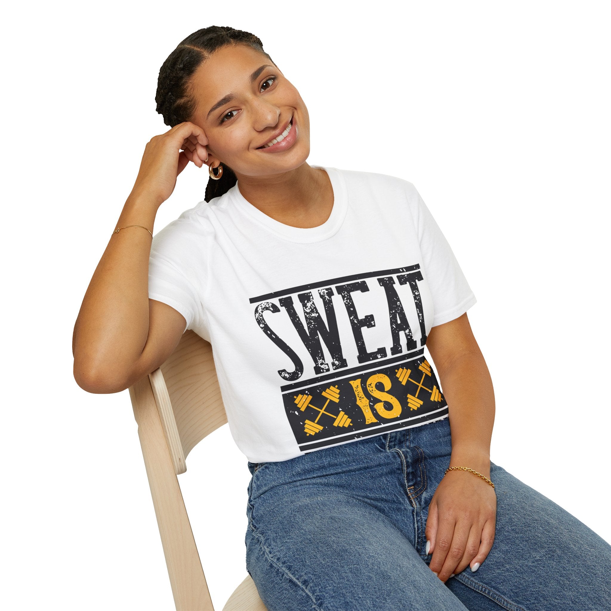 "Sweat Is Fat Crying"  Unisex Soft style T-Shirt