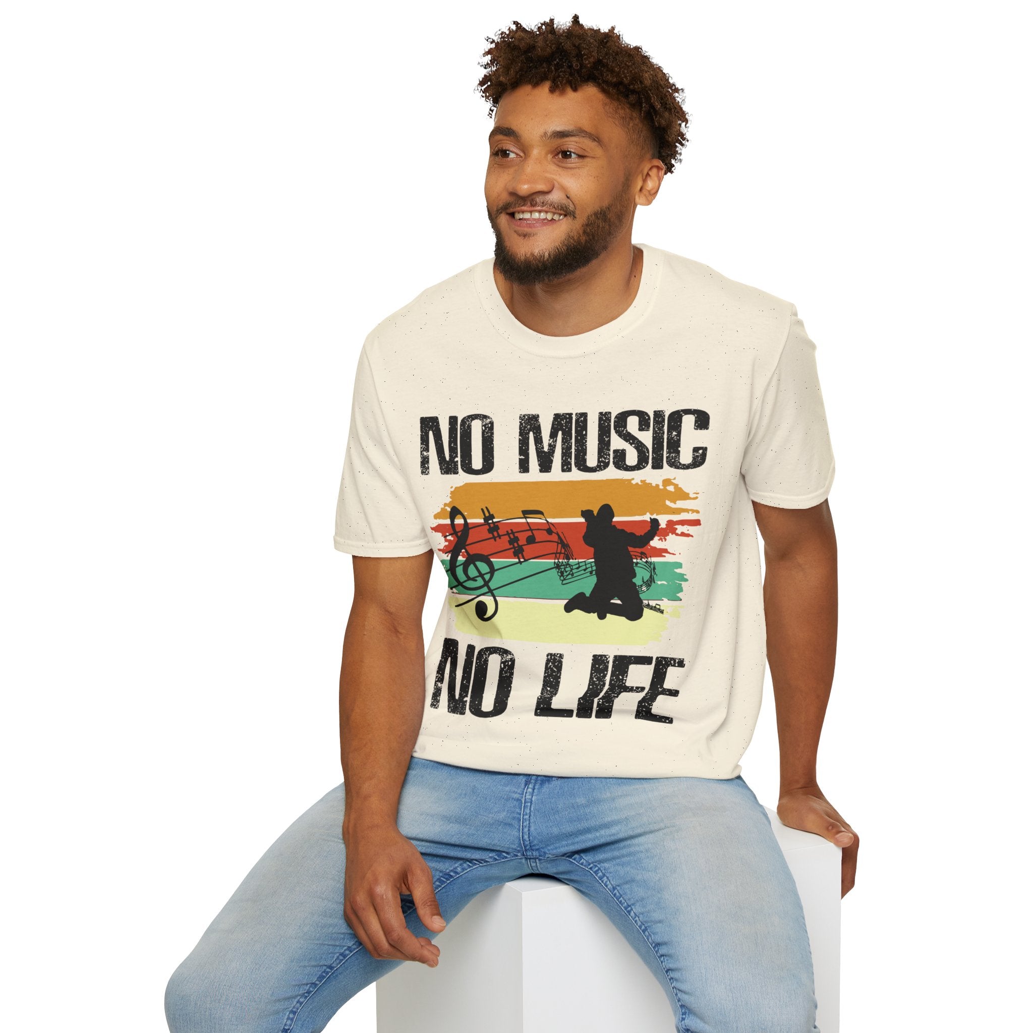 "No Music No Life"  Unisex Soft style T-Shirt