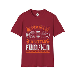 "EXPECTING A LITTLE PUMPKIN" Unisex Soft style T-Shirt