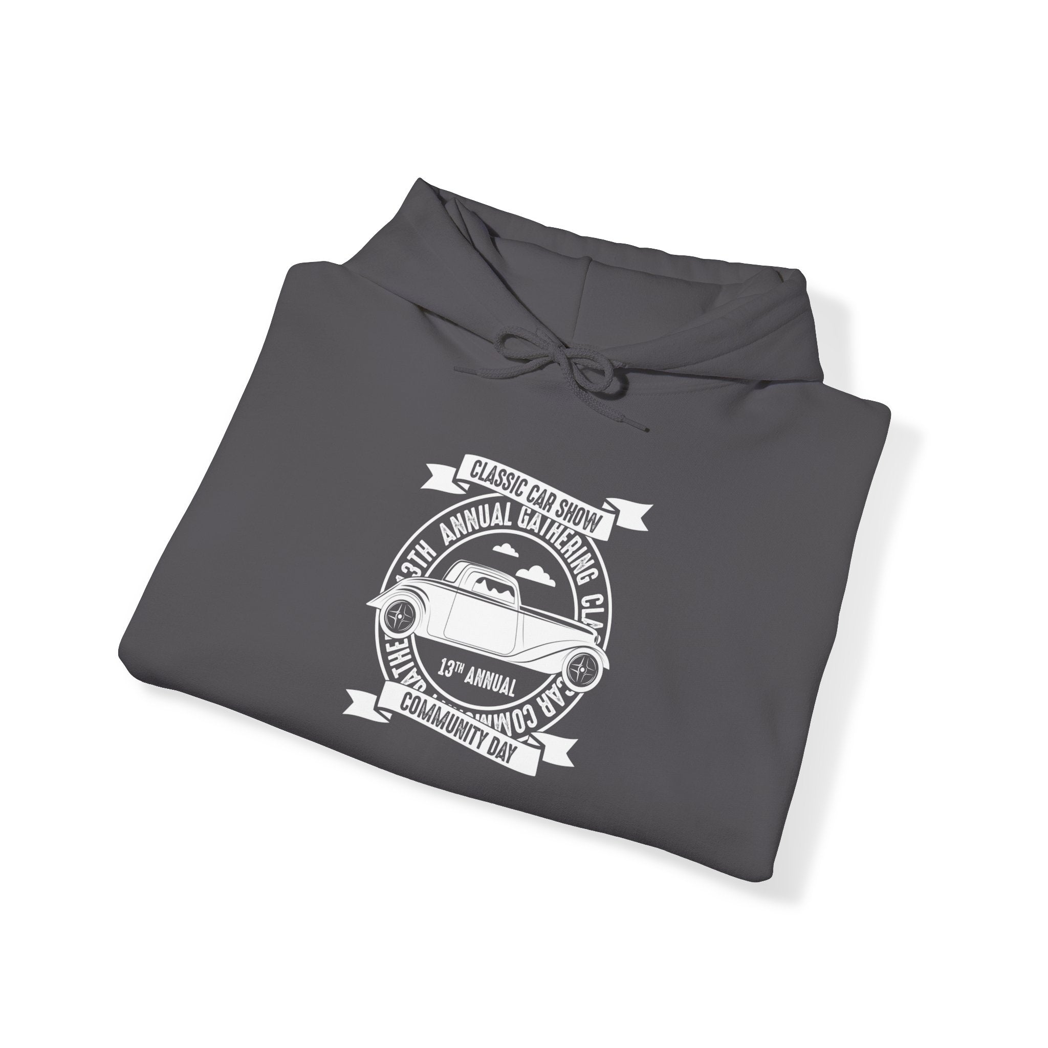 "CLASSIC CAR SHOW COMMUNITY DAY" Unisex Heavy Blend™ Hooded Sweatshirt