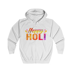 Happy Holi Unisex Full Zip Hoodie