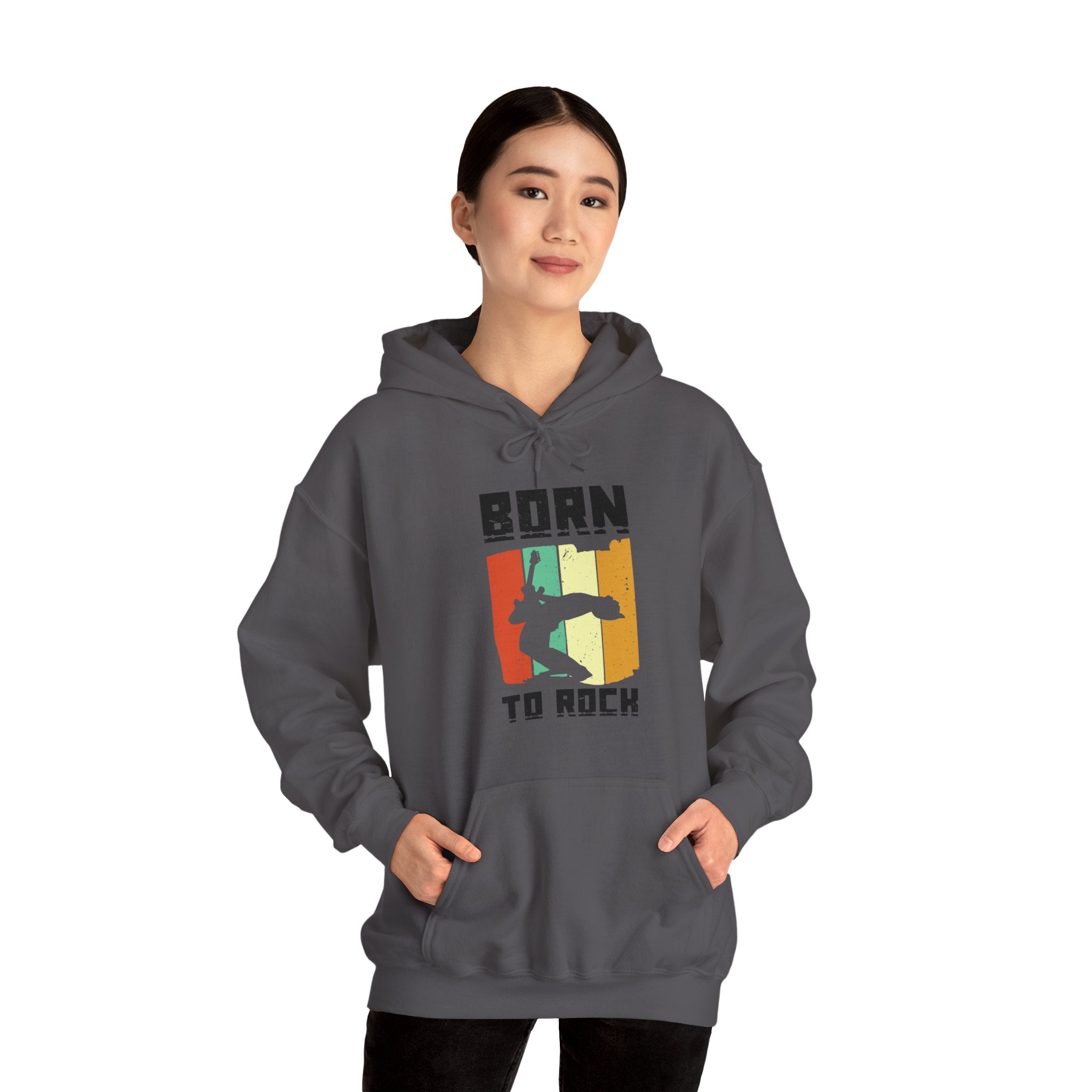 "Born To Rock"  Unisex Heavy Blend™ Hooded Sweatshirt