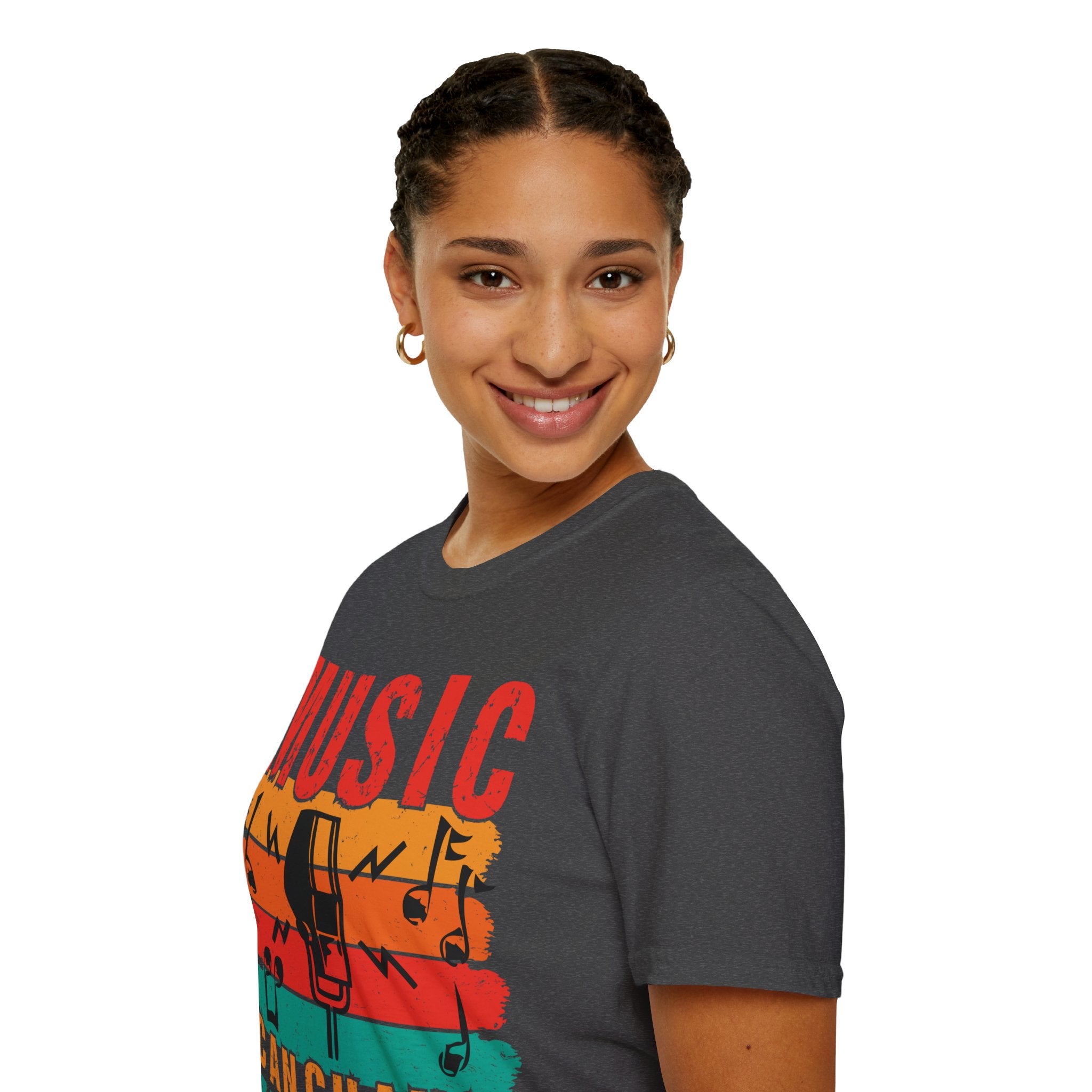 "Music Can Change The World"Unisex Soft style T-Shirt