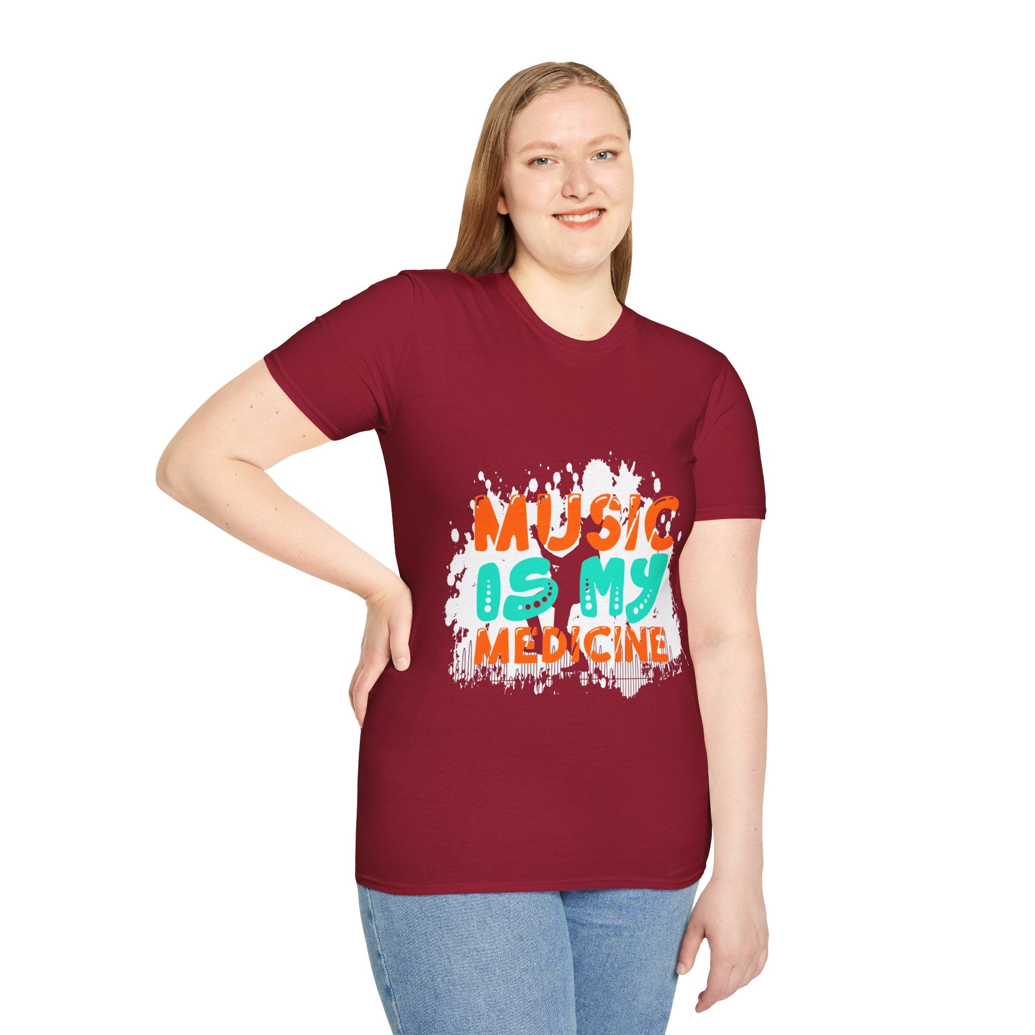 "Music In My Medicine" Unisex Soft style T-Shirt