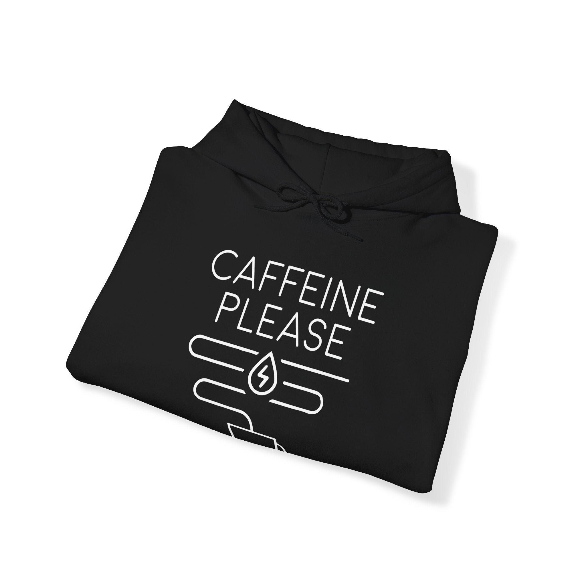 "CAFFEINE PLEASE" Unisex Heavy Blend™ Hooded Sweatshirt