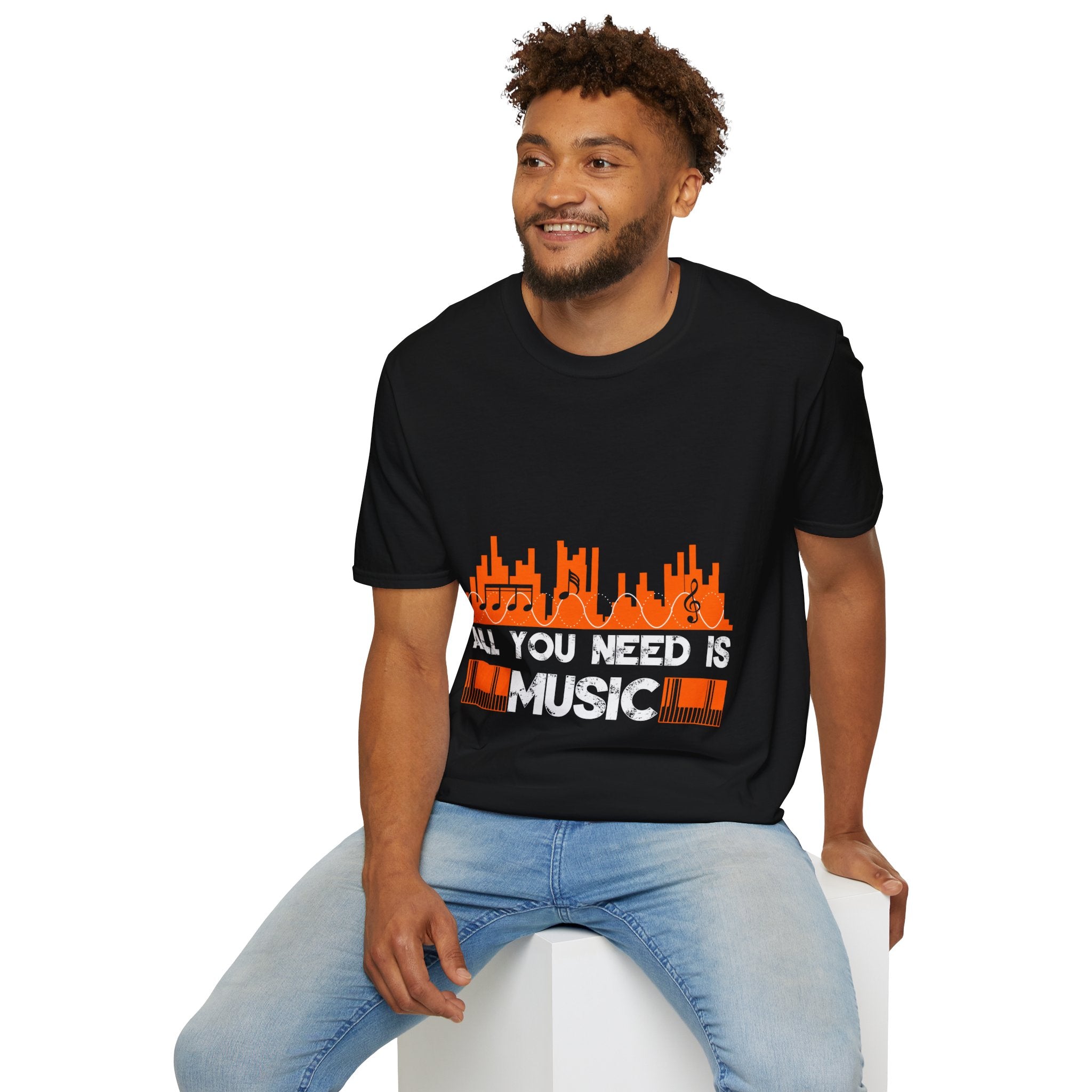 "All You Need Is Music" Unisex Soft style T-Shirt