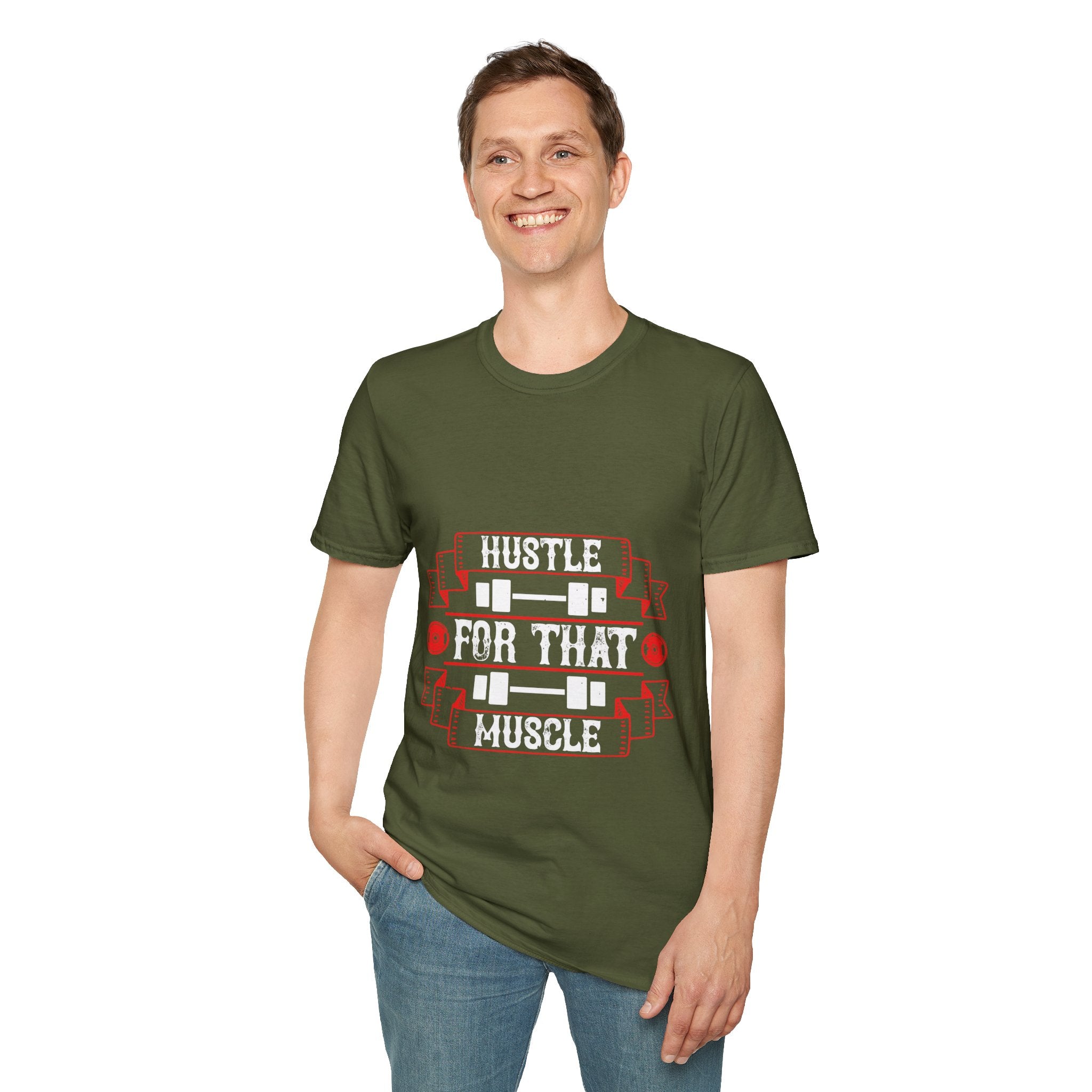 "Hustle For That Muscle"  Unisex Soft style T-Shirt