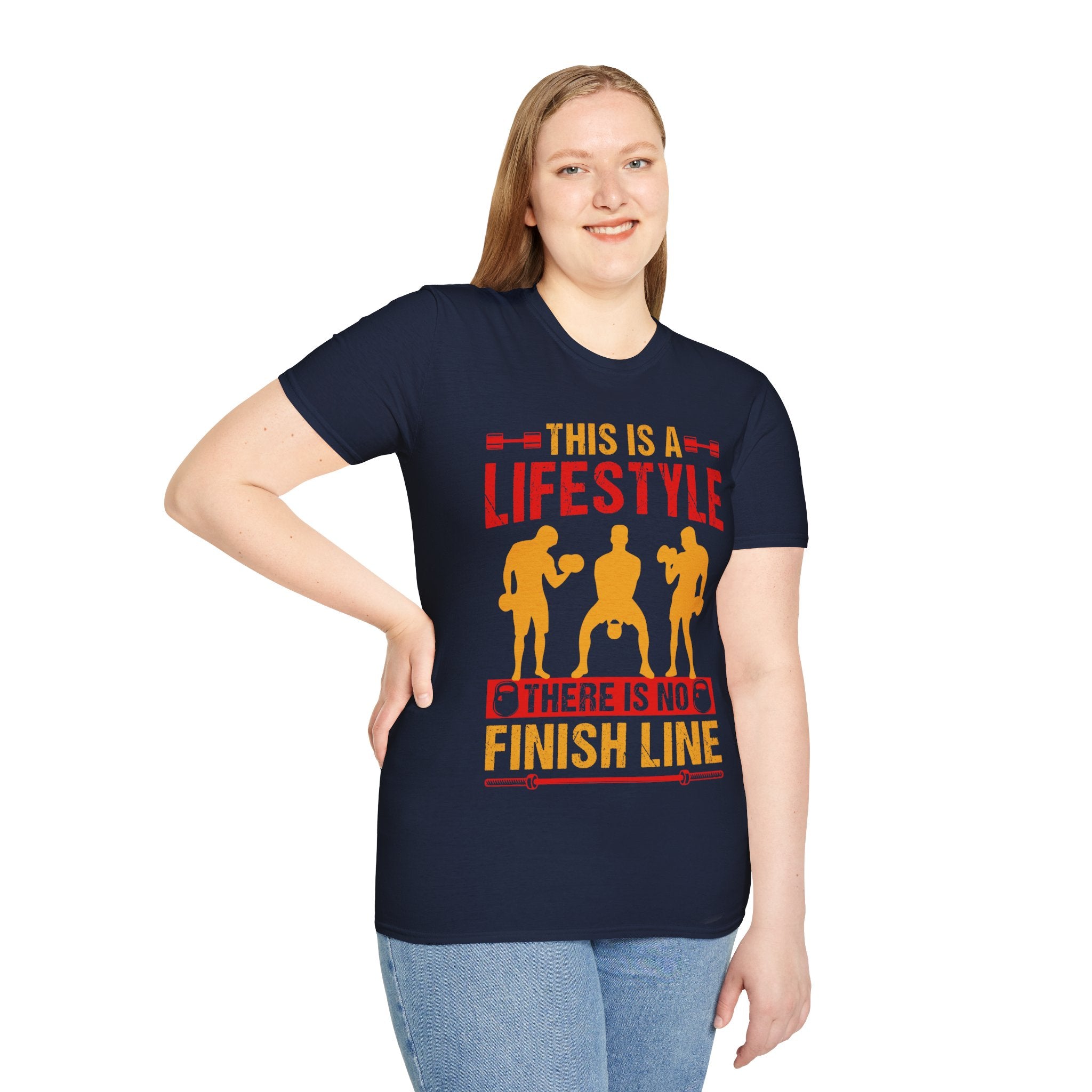 "This Is A Life Style There Is No Finish Line" Unisex Soft style T-Shirt