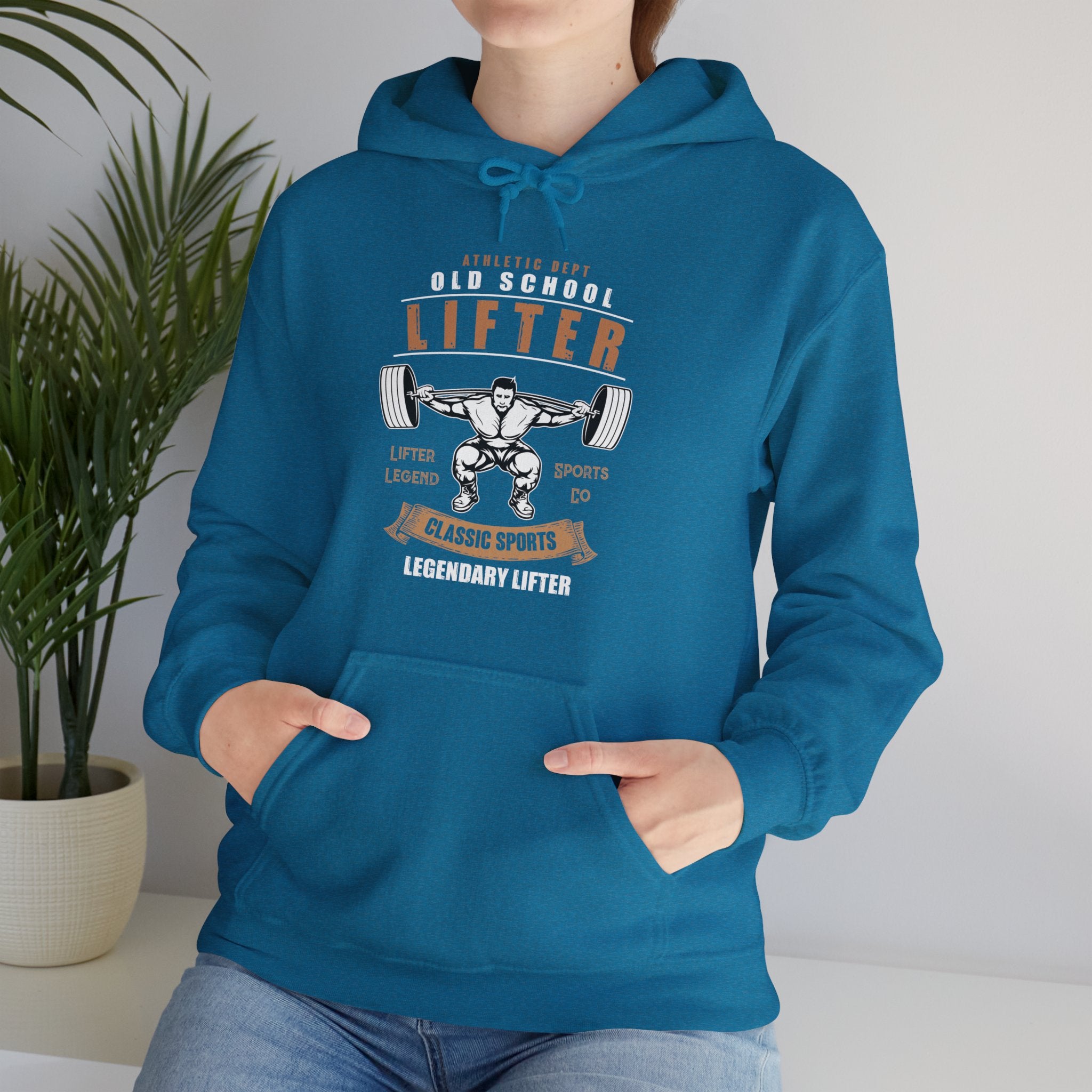 "Old School Lifter" Unisex Heavy Blend™ Hooded Sweatshirt