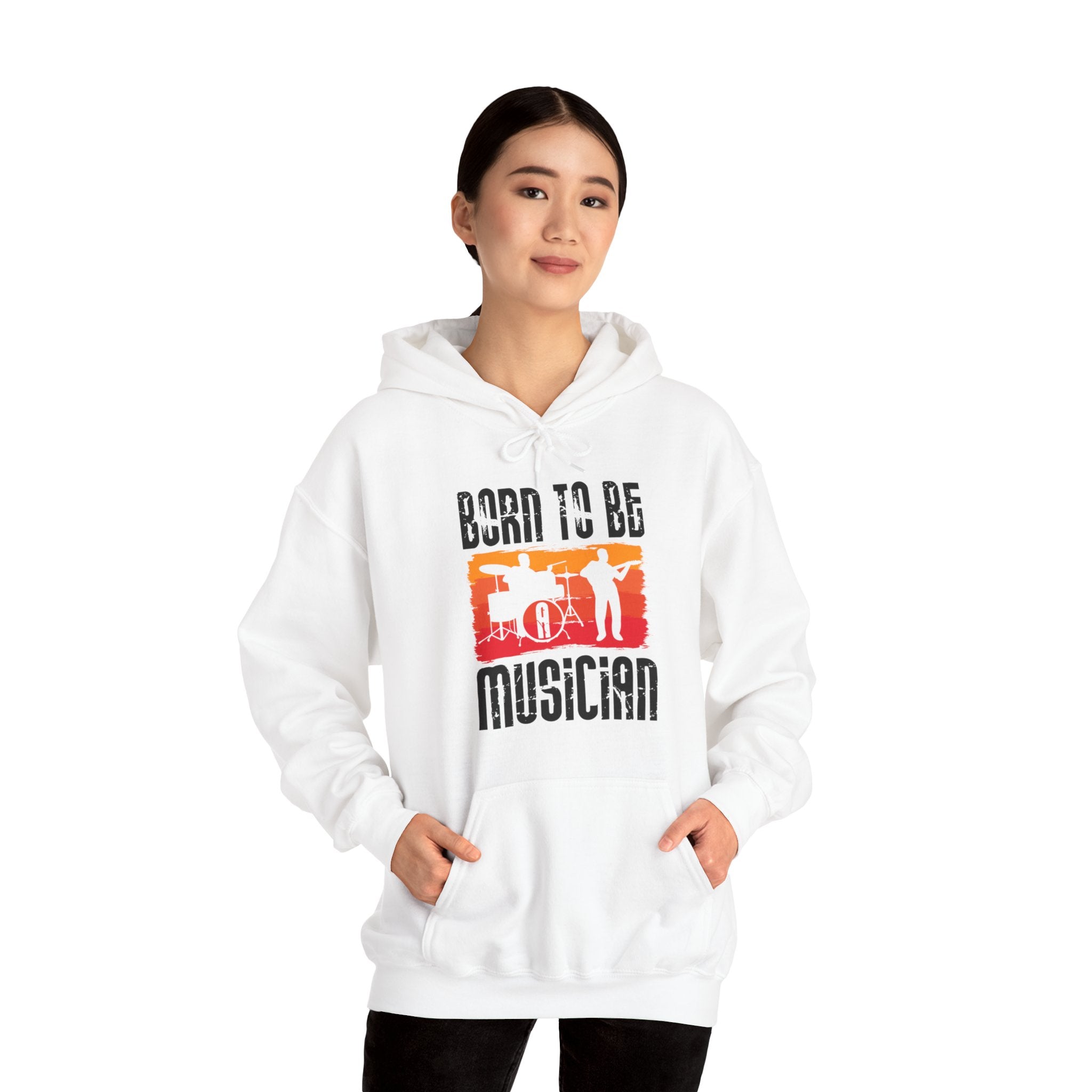 "Born To Be Musician"   Unisex Heavy Blend™ Hooded Sweatshirt