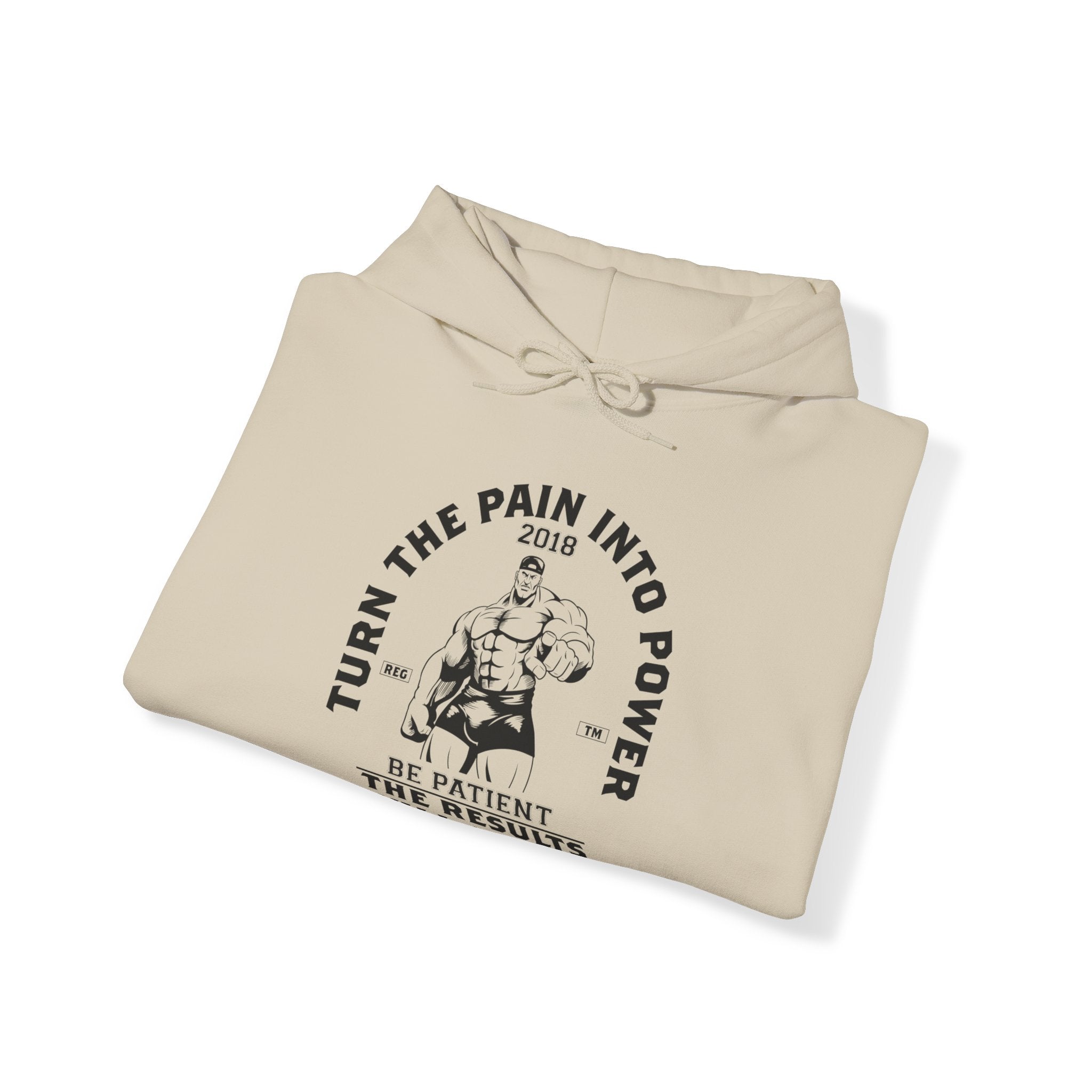 "Turn The Pain Into Power"  Unisex Heavy Blend™ Hooded Sweatshirt