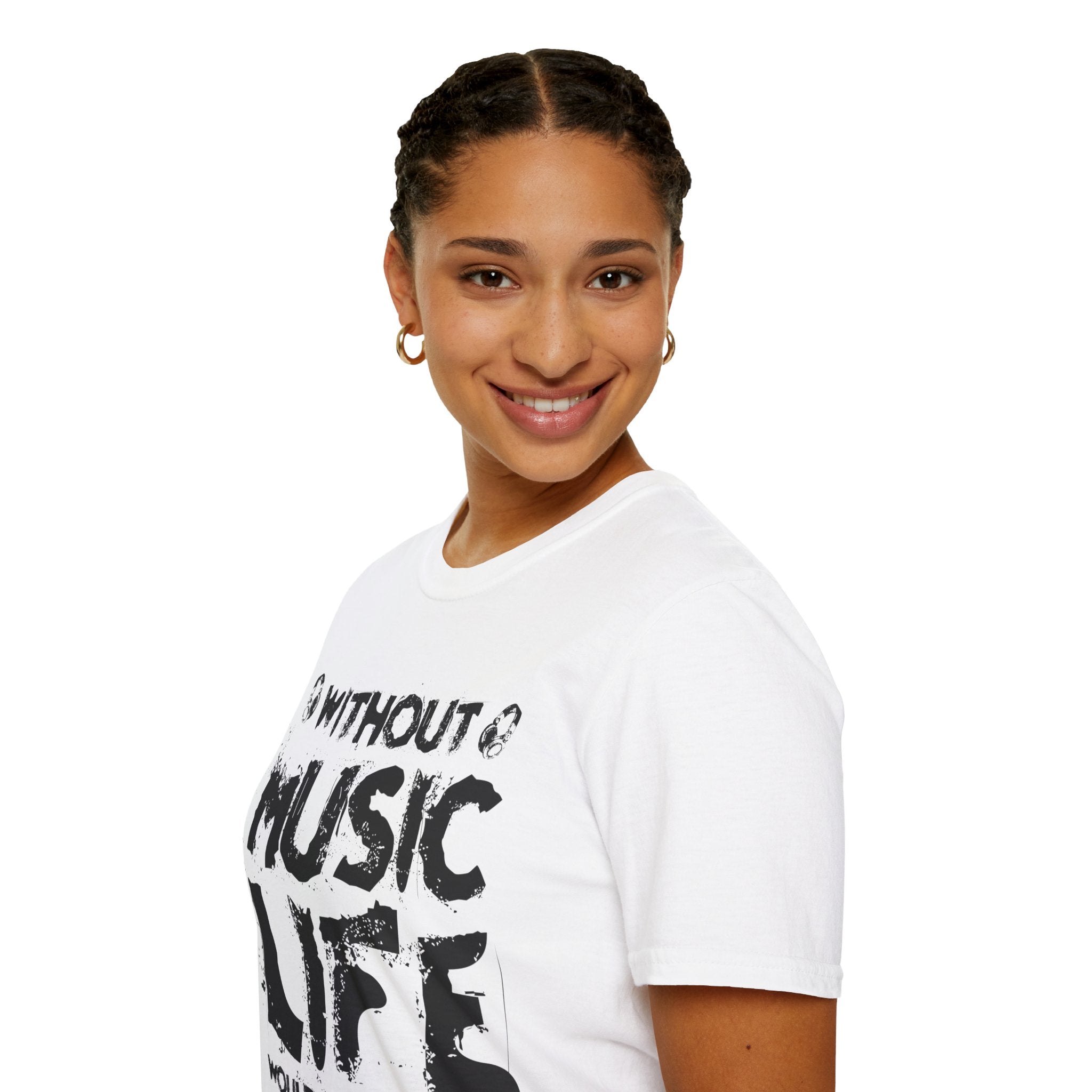 "Without Music Life Would be a Mistake" Unisex Soft style T-Shirt