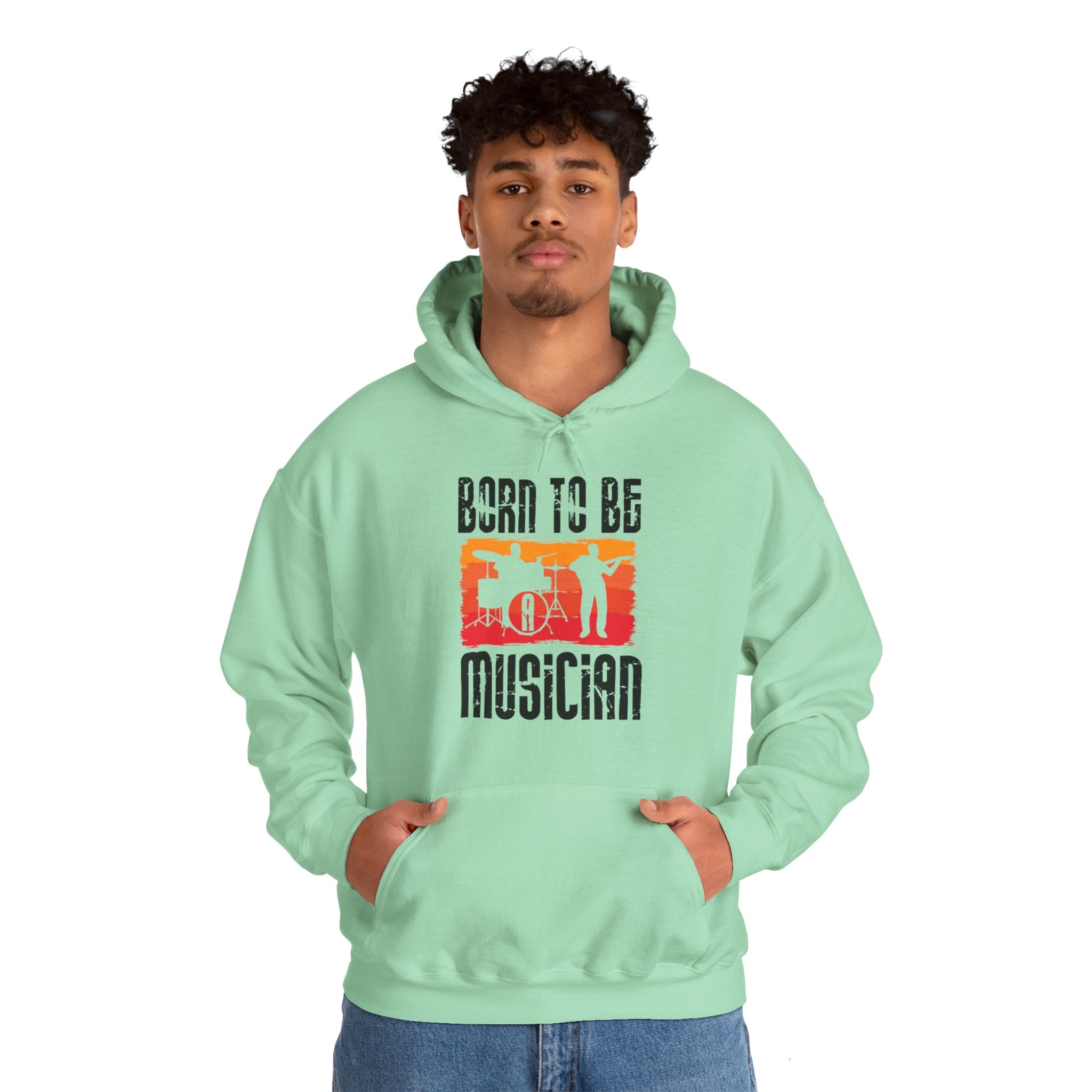 "Born To Be Musician"   Unisex Heavy Blend™ Hooded Sweatshirt