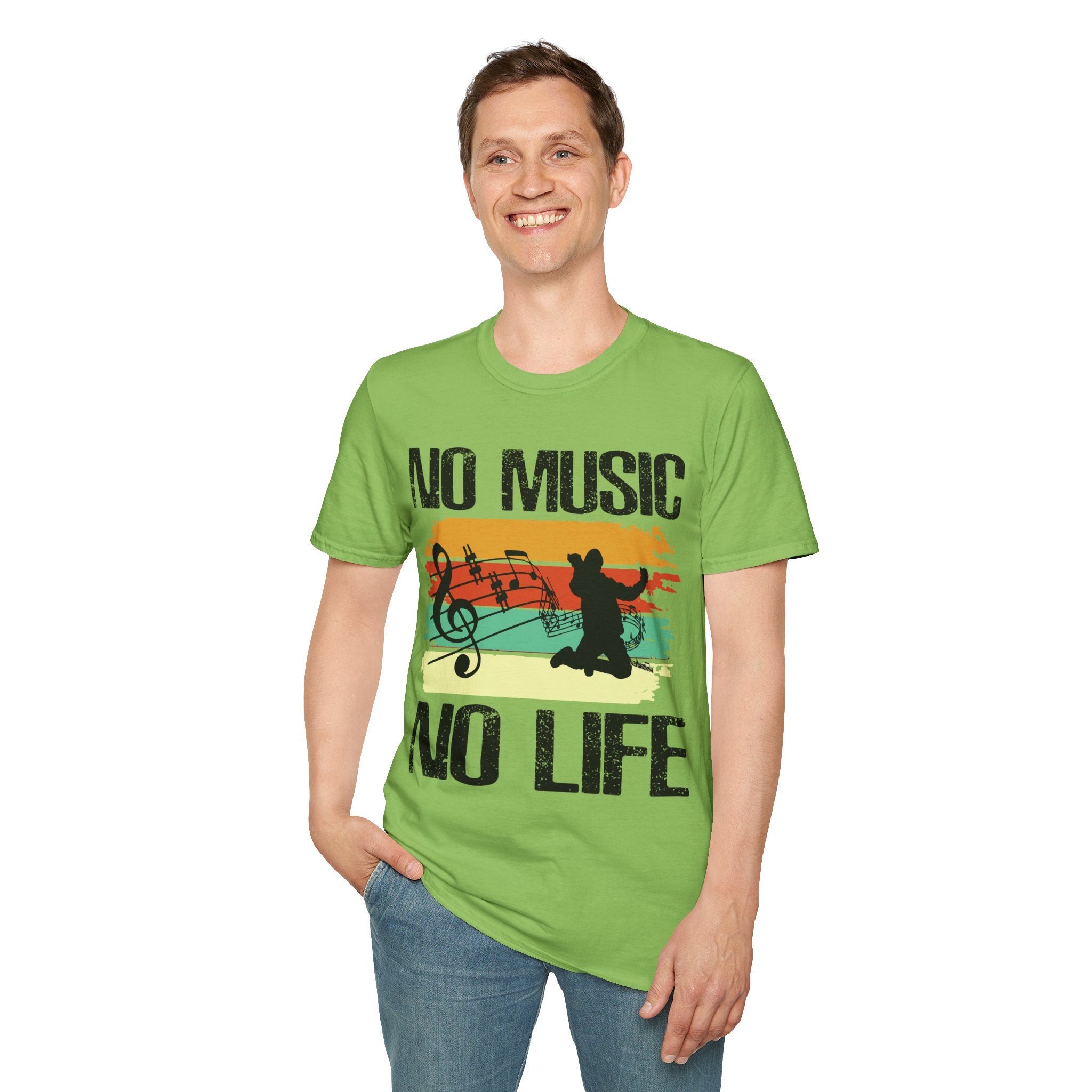 "No Music No Life"  Unisex Soft style T-Shirt