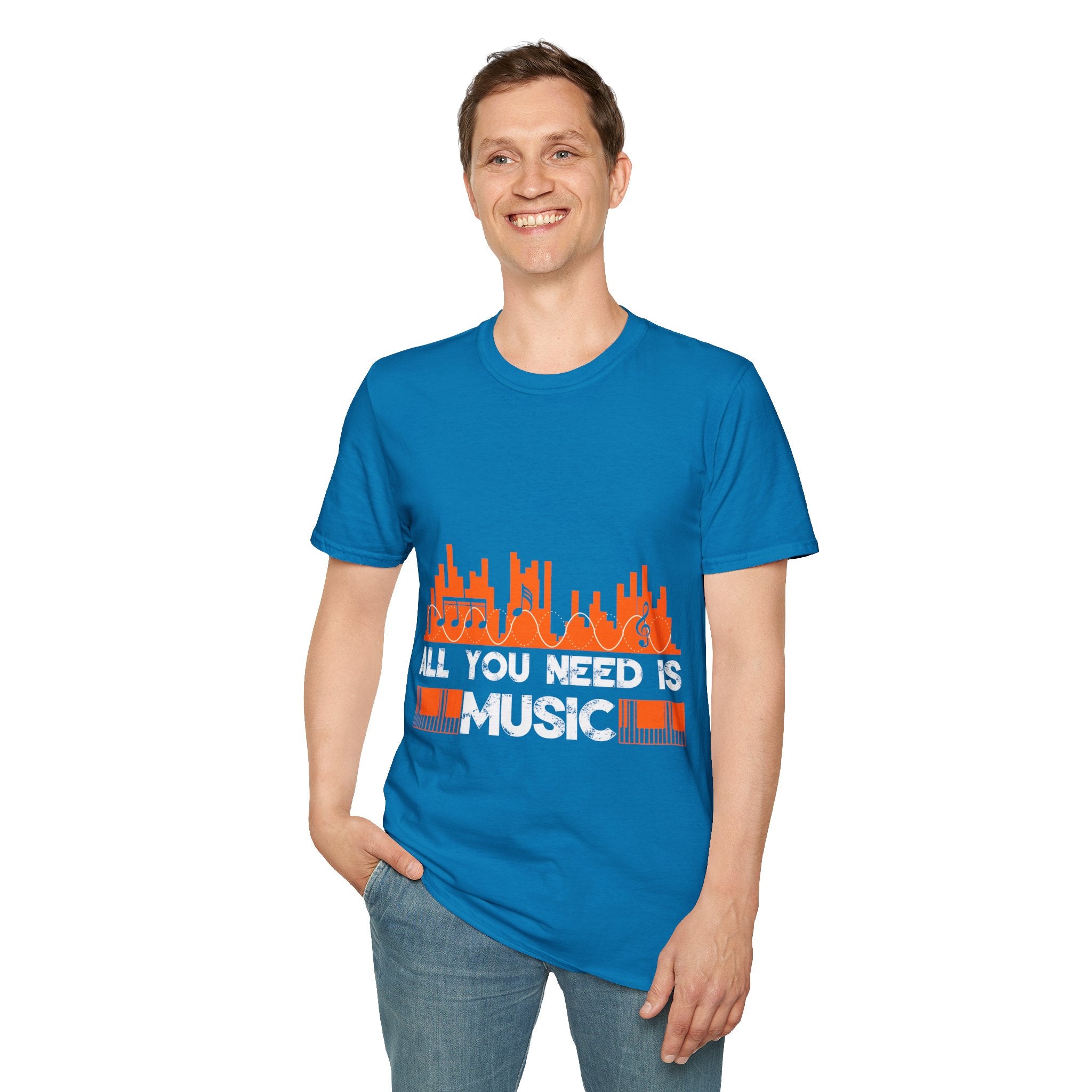 "All You Need Is Music" Unisex Soft style T-Shirt