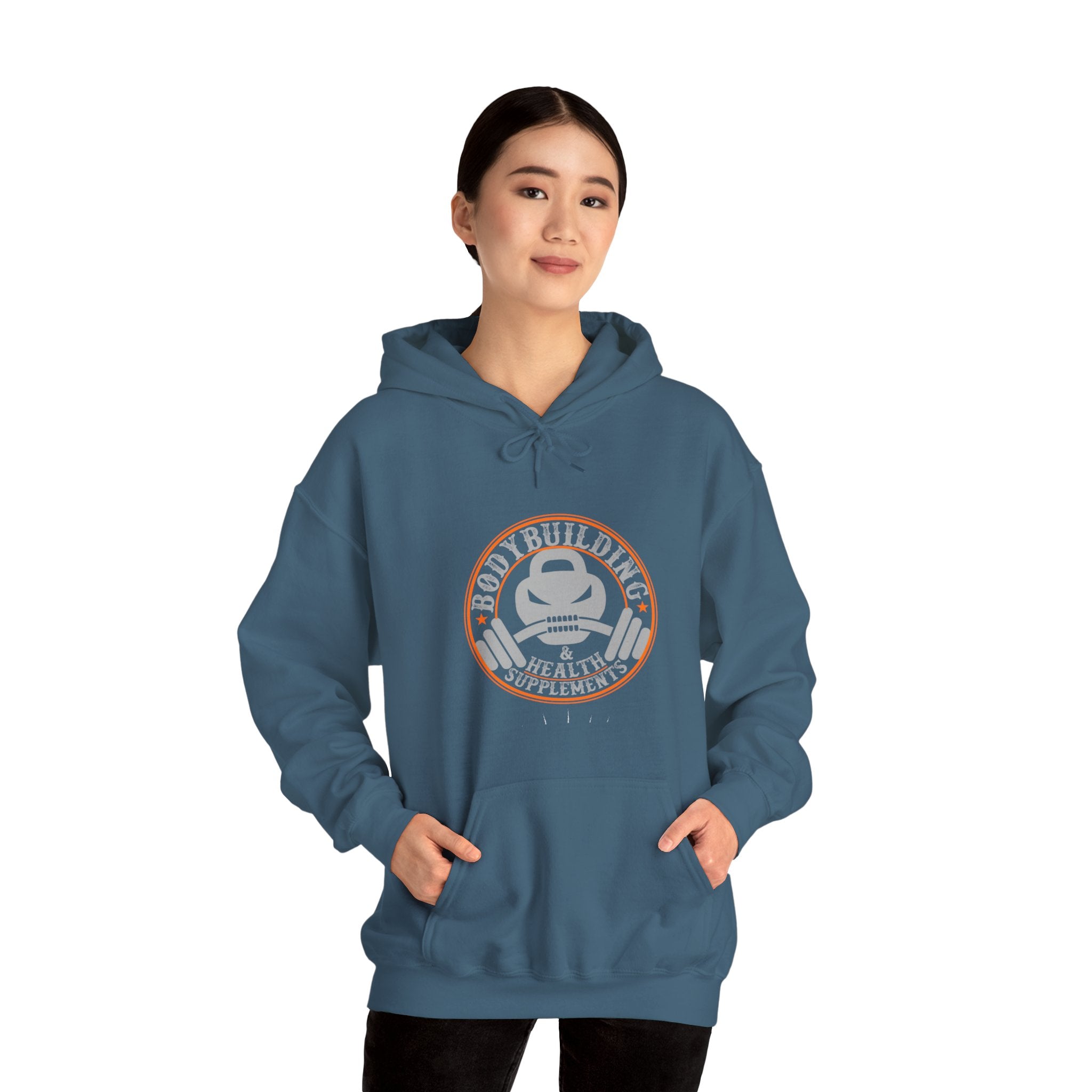 "Body Building And Health Supplements"  Unisex Heavy Blend™ Hooded Sweatshirt