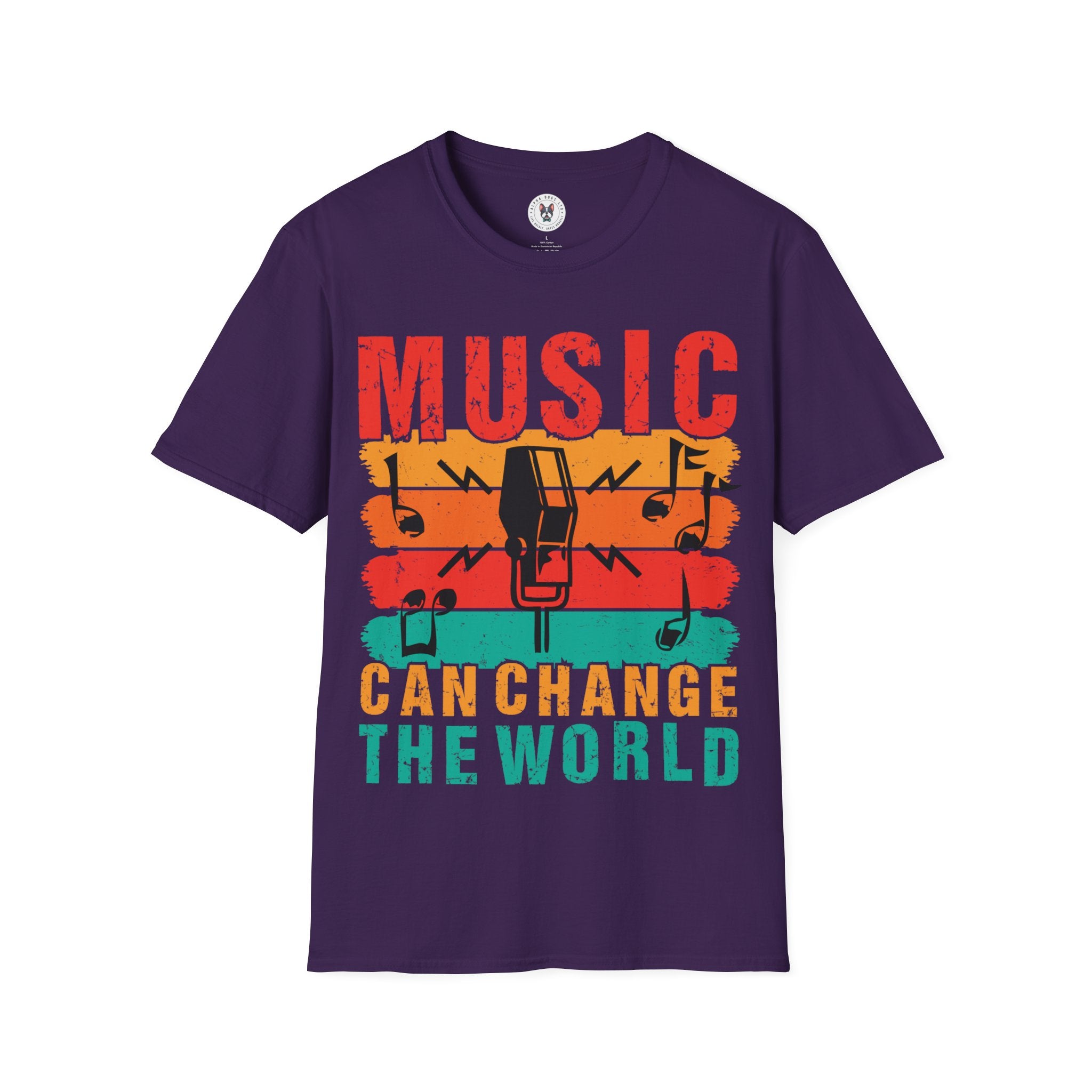 "Music Can Change The World"Unisex Soft style T-Shirt